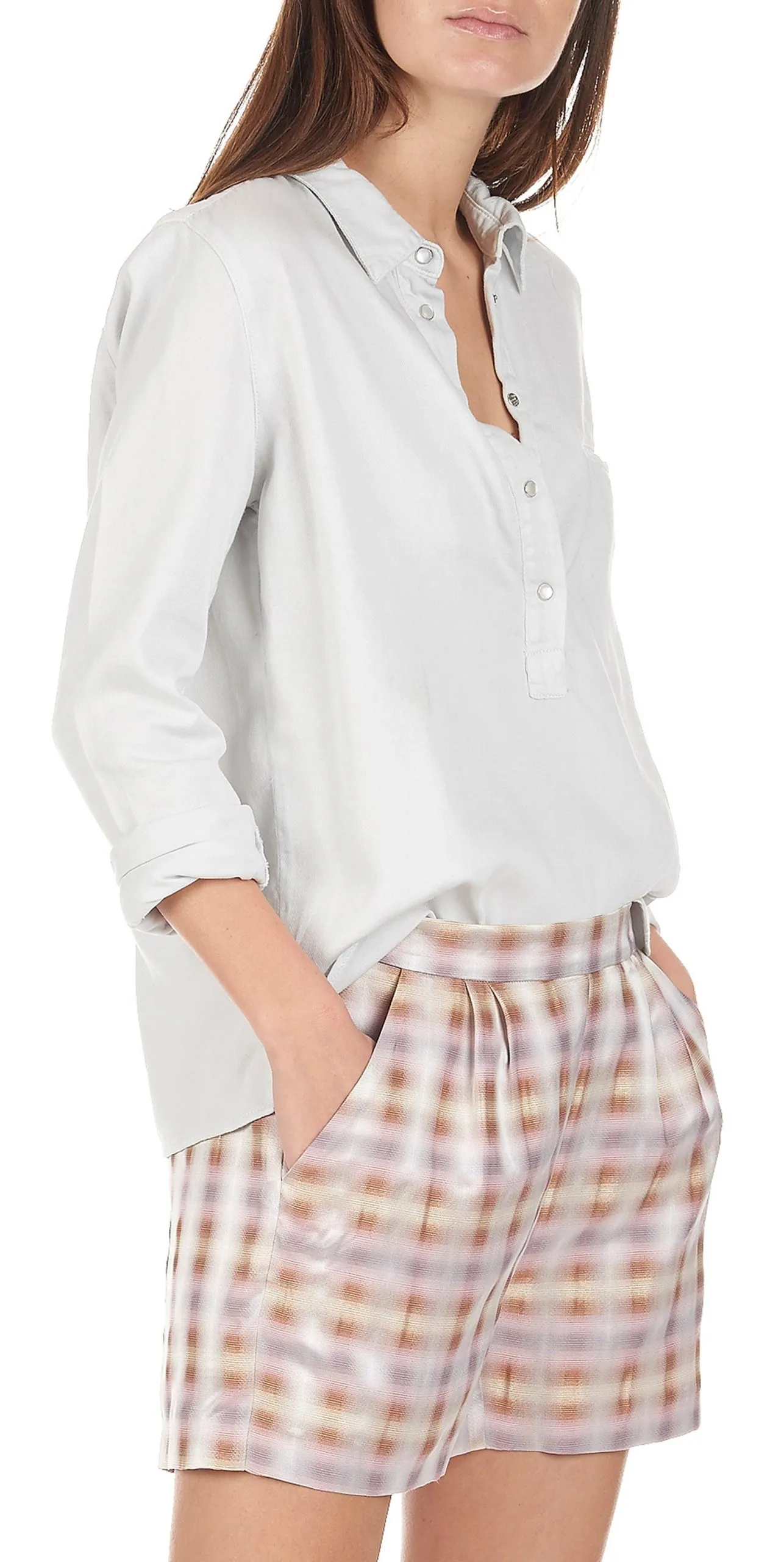 Short droit imprimé Rose