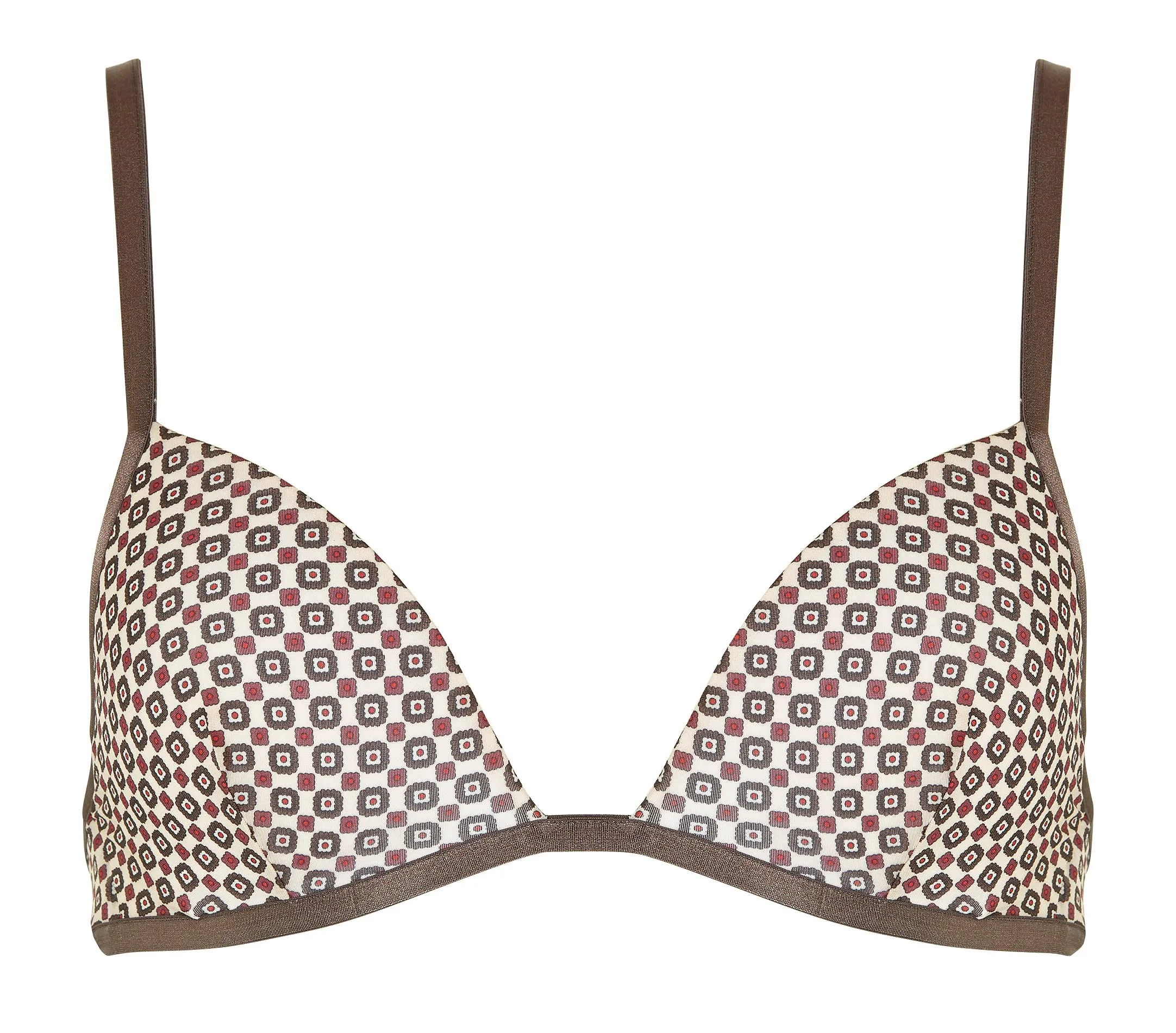 Soutien-gorge imprimé à armatures ampliforme Beige