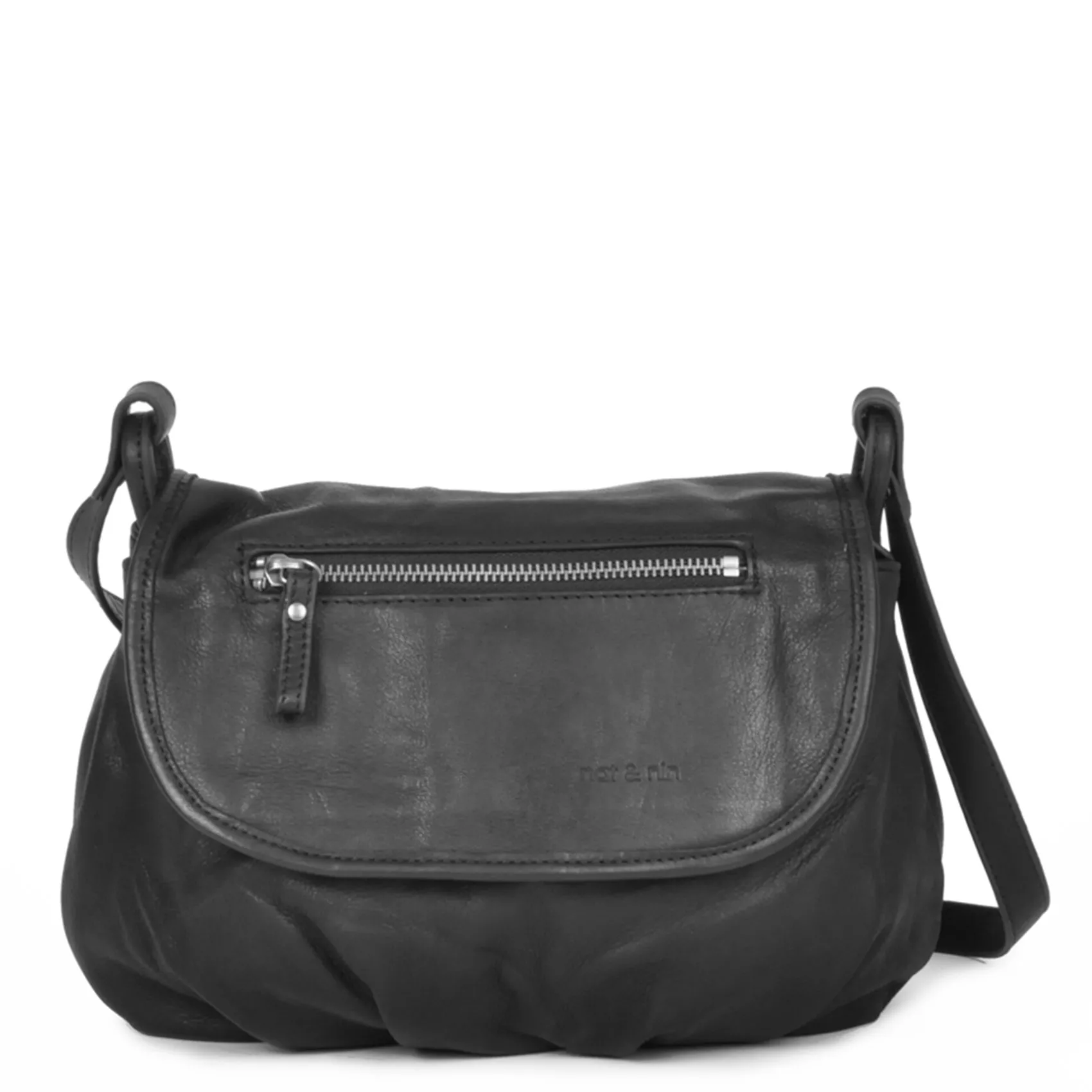 Besace en cuir Noir JEN