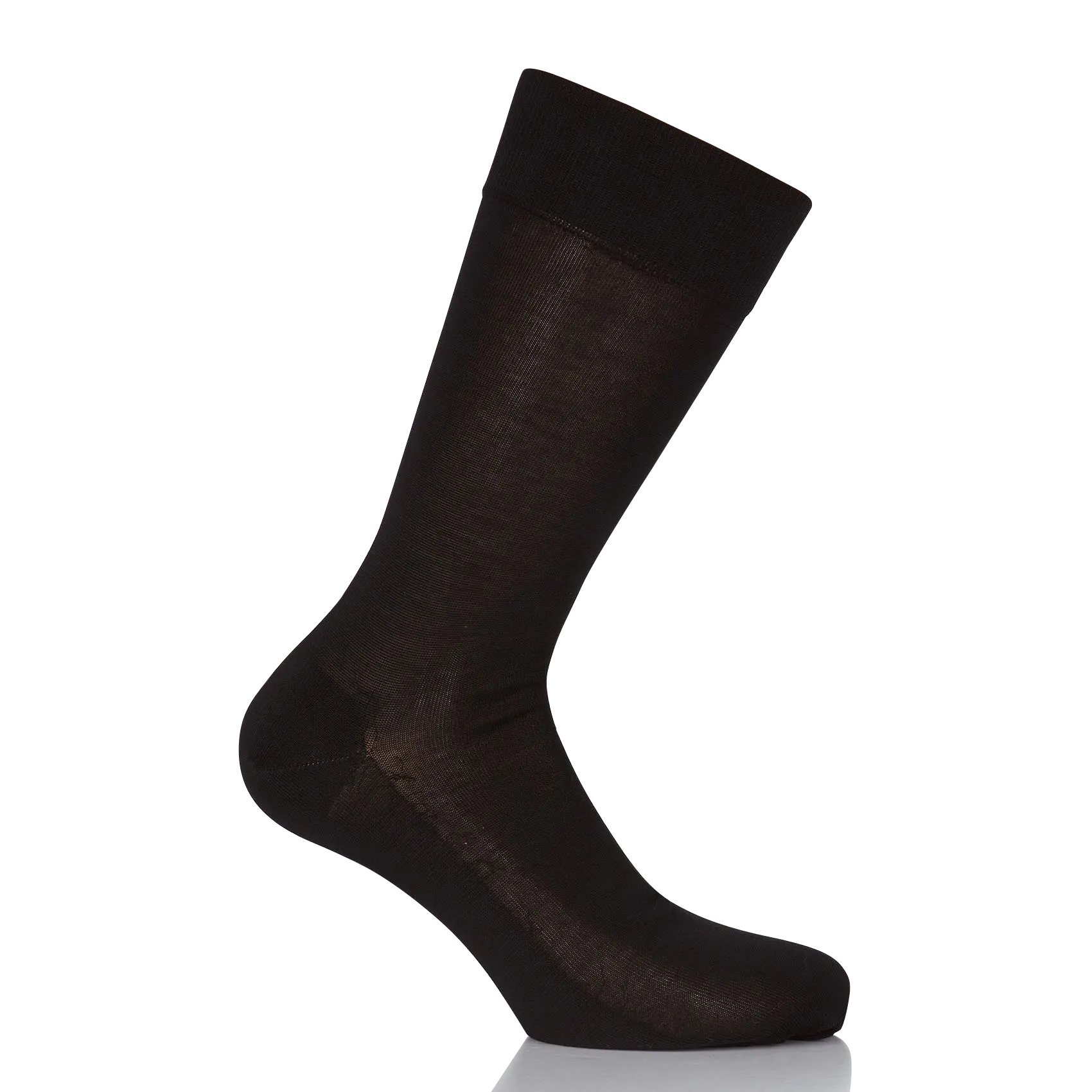 Chaussettes hautes en coton Noir