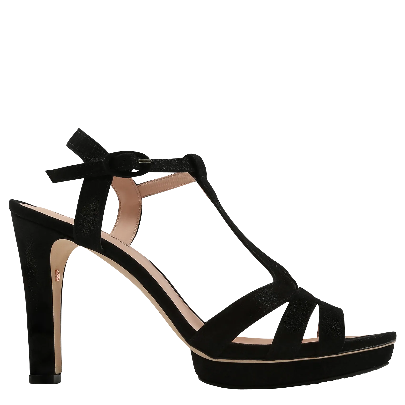 Sandales hautes à talons en cuir Noir BIKINI