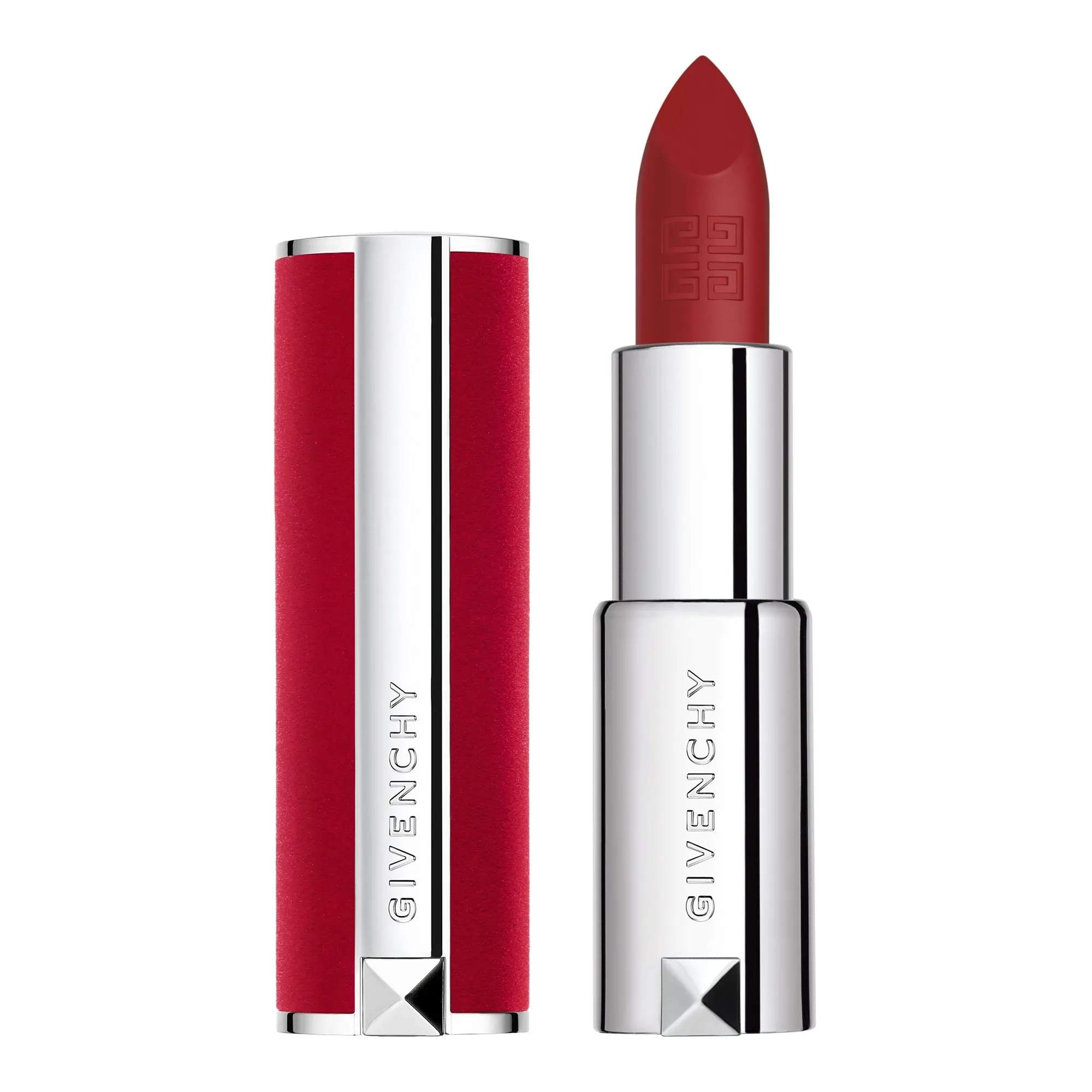 Le Rouge Deep Velvet - Rouge à lèvres fini mat poudré Rouge grainÉ