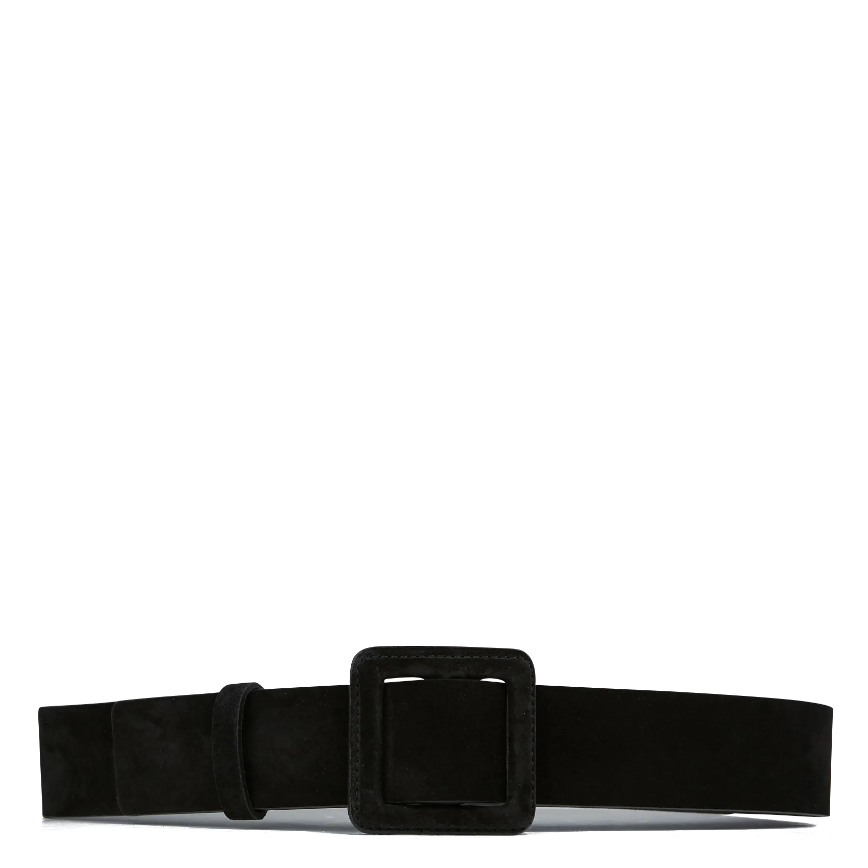 Ceinture à boucle en cuir Noir BETTY