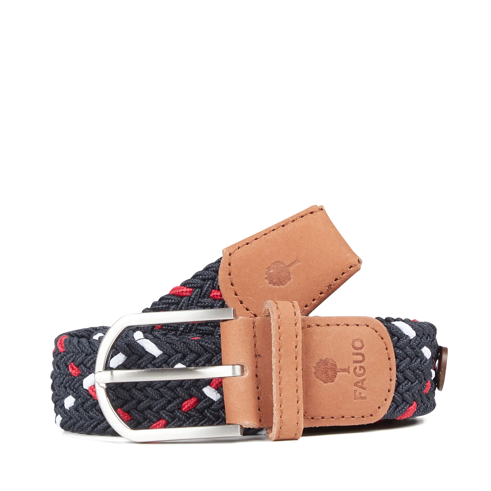 Ceinture tressée en toile Bleu