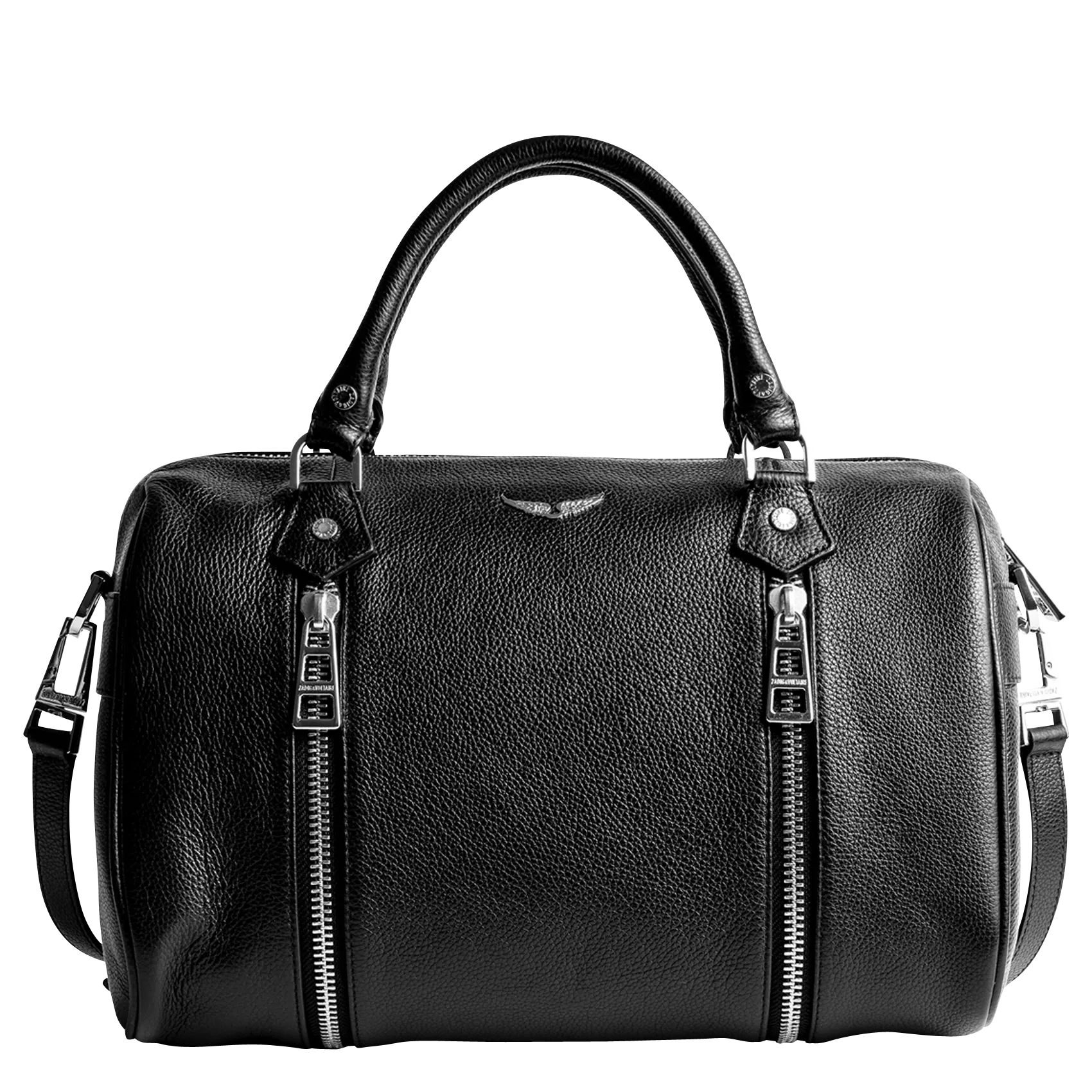 Sac à main en cuir Noir SUNNY MEDIUM