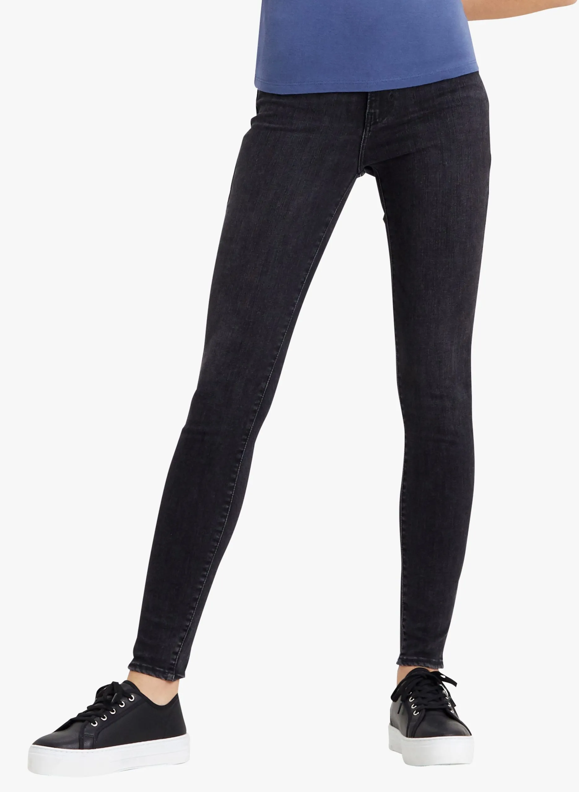 Jean skinny taille haute Noir MILE HIGH SUPER SKINNY