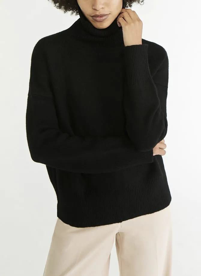 Col roulé en laine Noir MALO