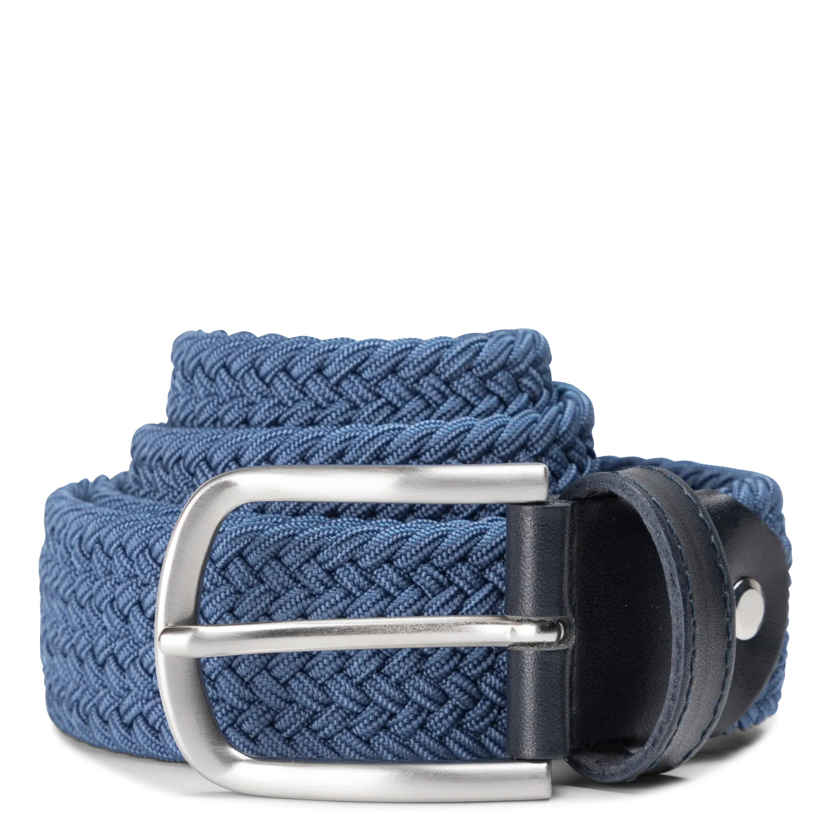 Ceinture à boucle tressée Bleu
