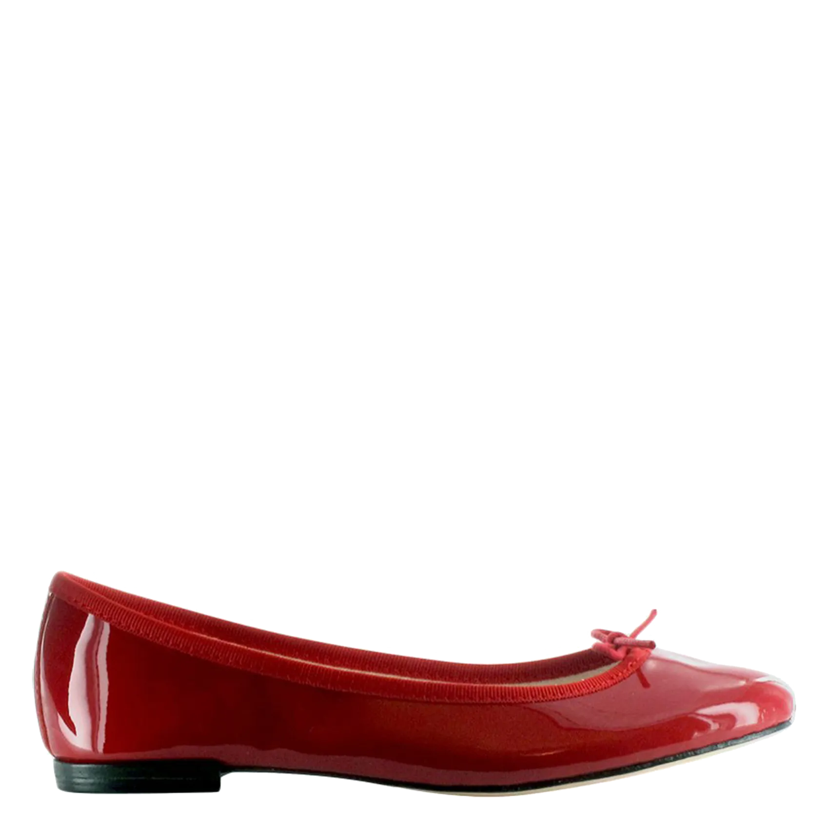 Ballerines vernies en cuir vernis Rouge CENDRILLON