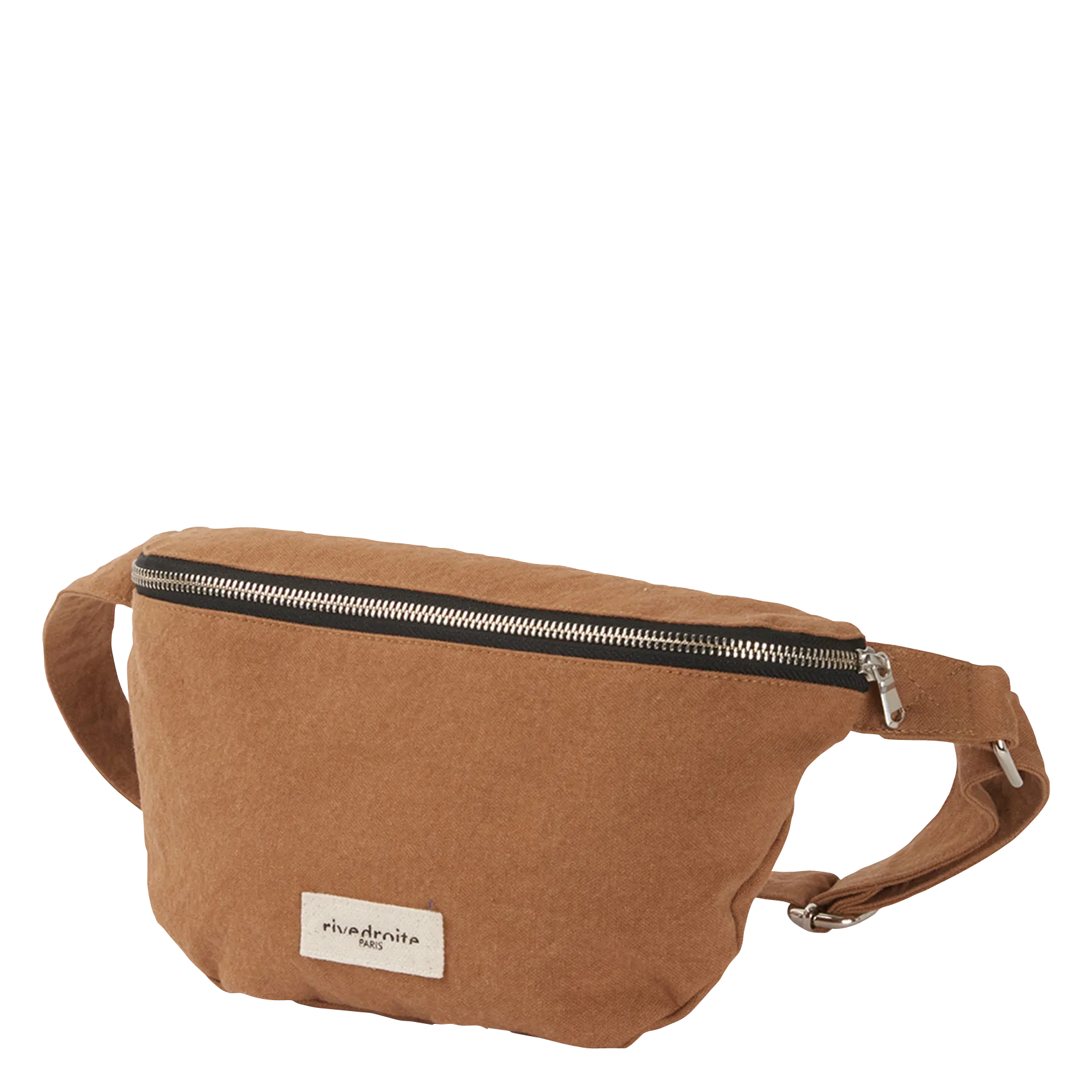 Sac banane en coton recyclé imprimé Marron CUSTINE