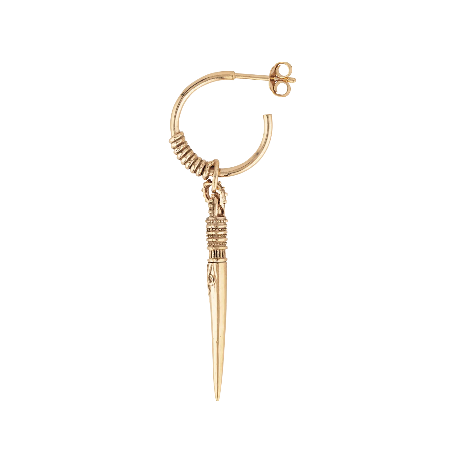 Boucle d'oreille en argent massif Doré OLIVIA