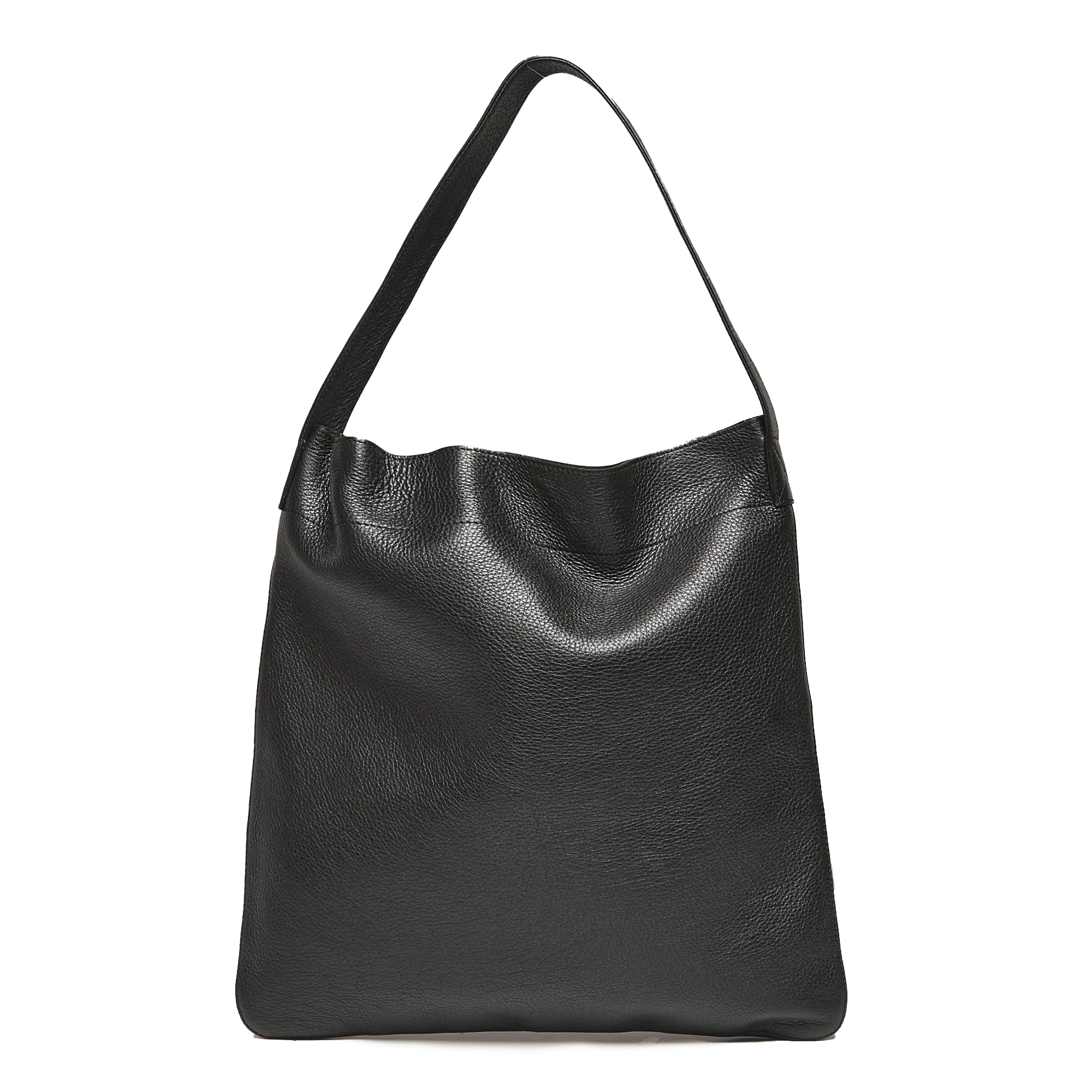 Cabas en cuir Noir LADY