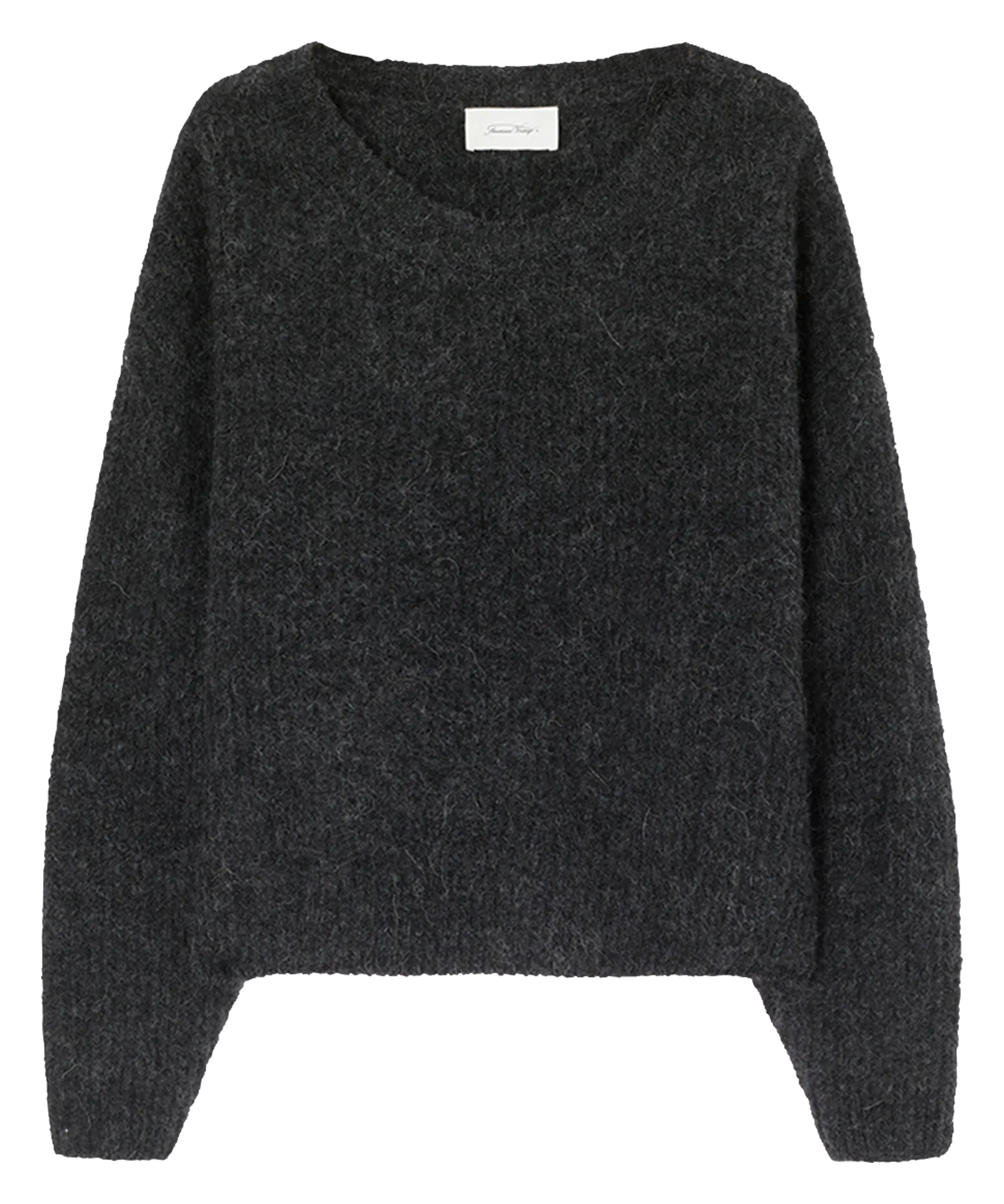 Pull col rond uni Gris EAST