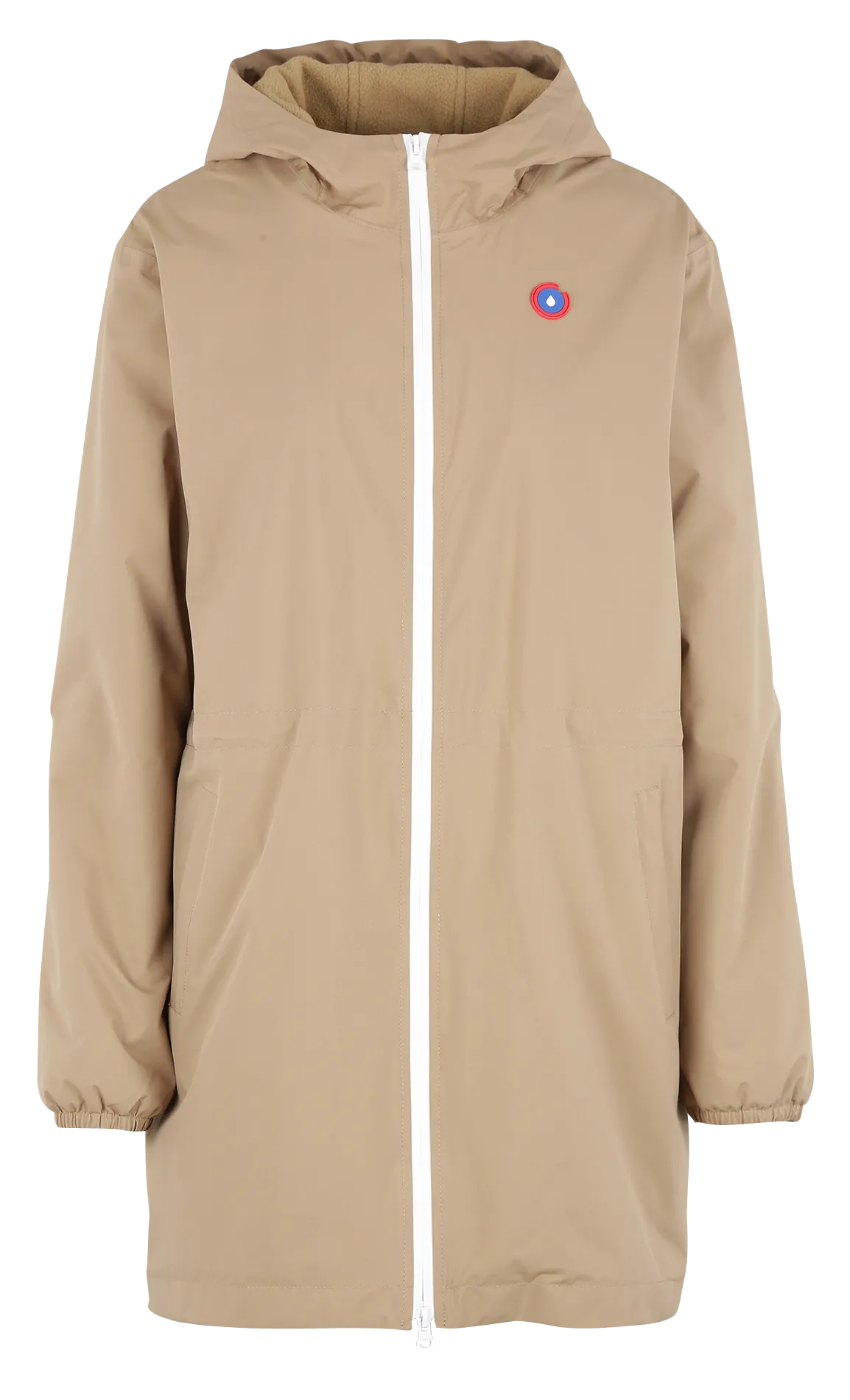 Coupe-vent imperméable à capuche Beige