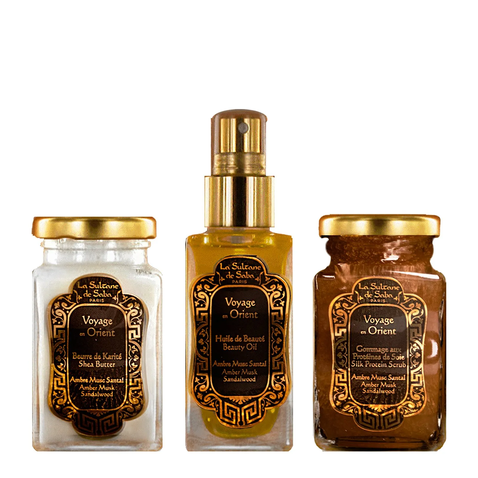 Coffret Soins Voyage en Orient Ambre Musc Santal