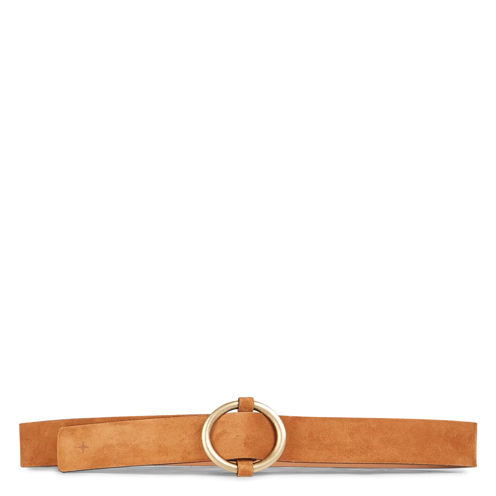 Ceinture en cuir velours Marron TISAO SU