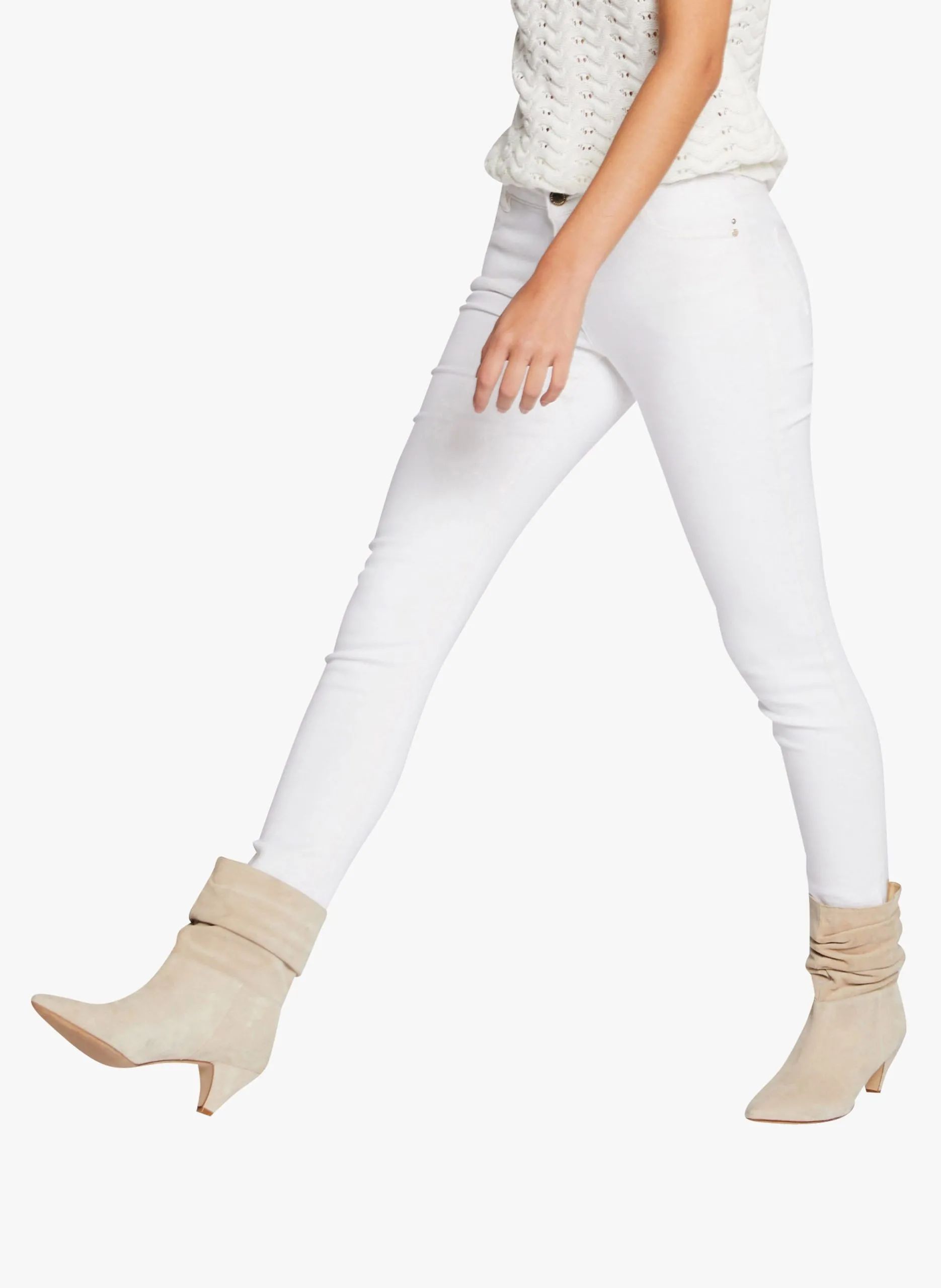 Jean skinny taille basse Beige 211-PETRA1