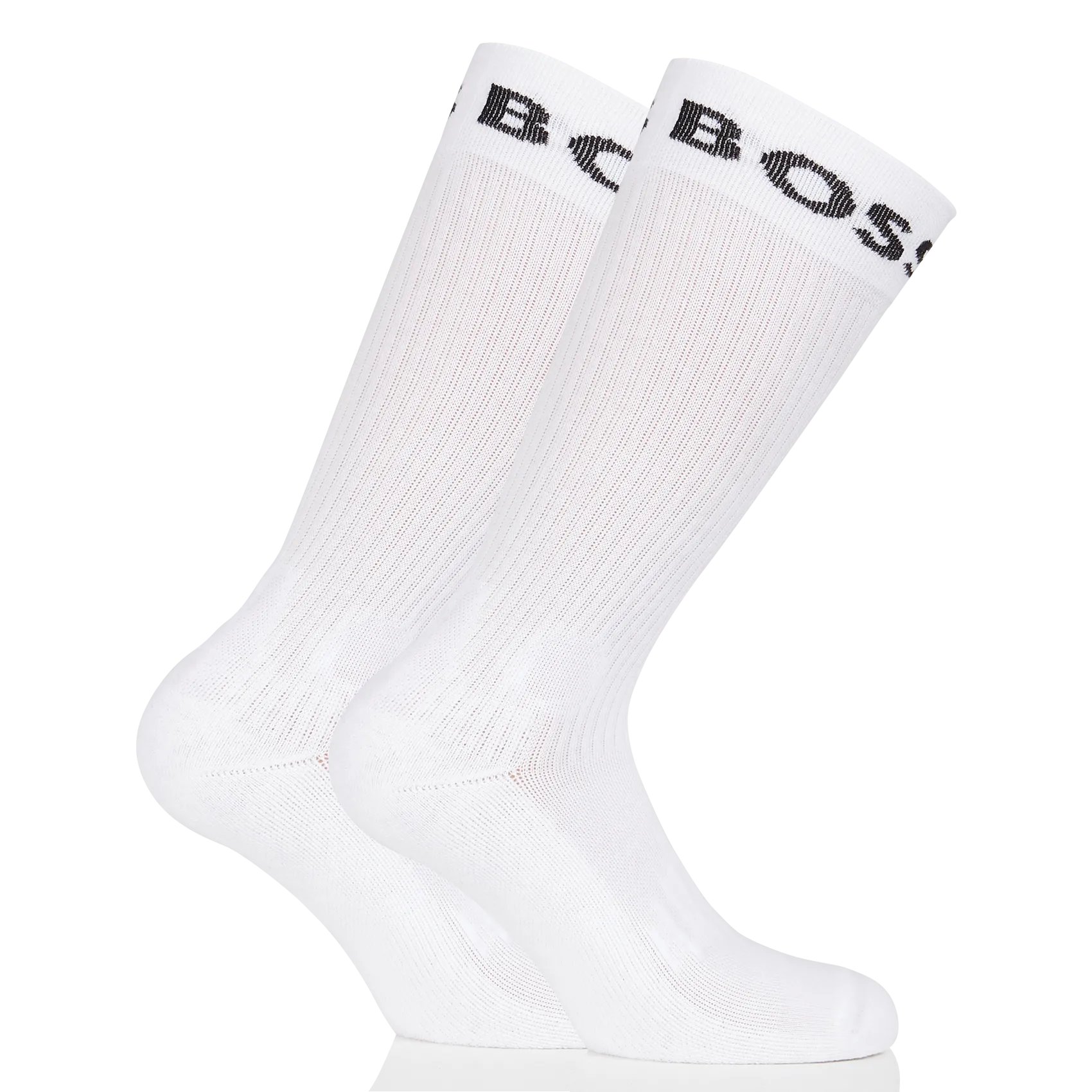 Lot de 2 paires de chaussettes en coton mélangé Blanc