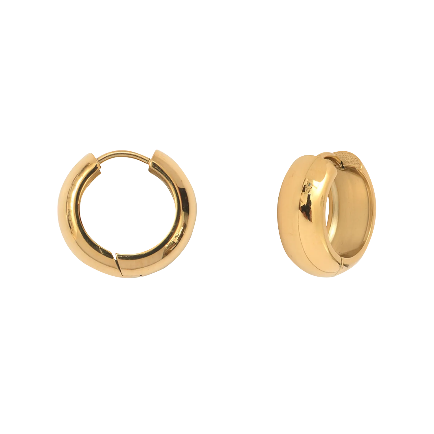 Mini créoles en acier inoxydable Doré GISELLE