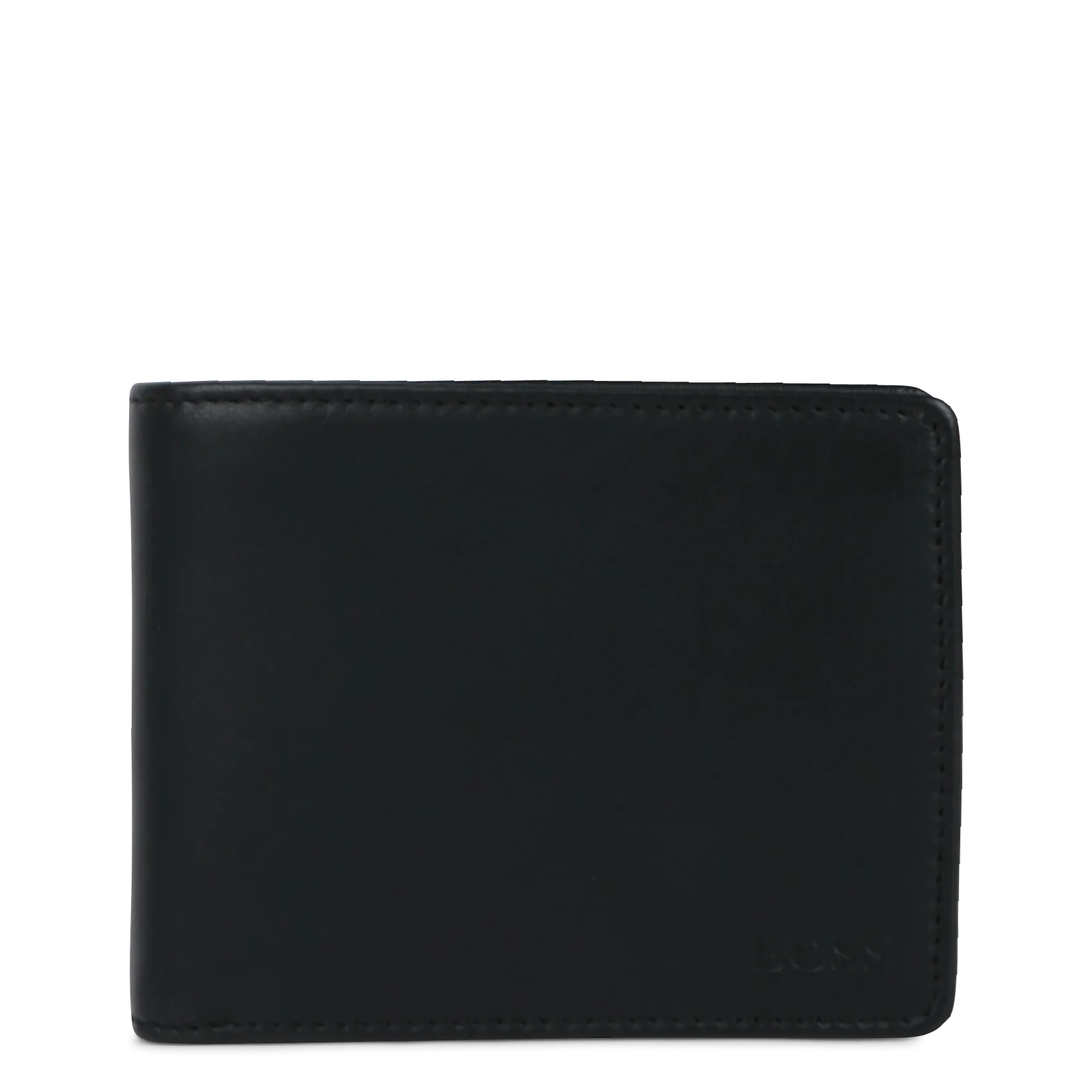 Portefeuille en cuir avec logo embossé Noir