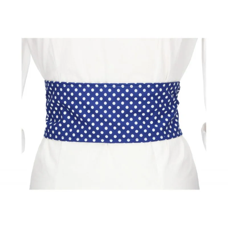 Fajín Azul Lunar Blanco