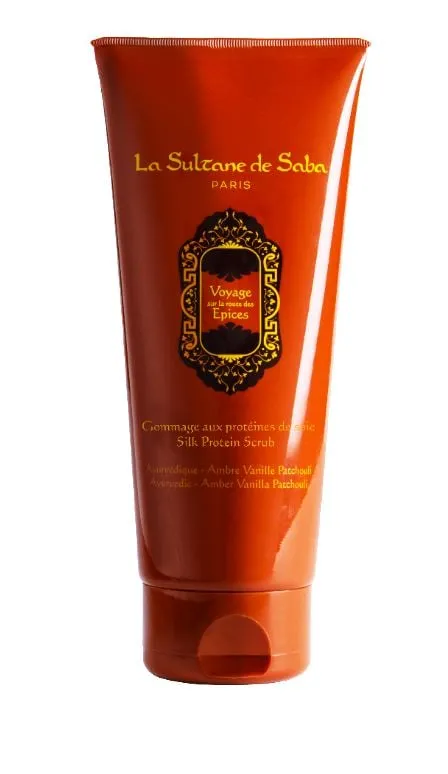Gommage Protéines de Soie Ayurvédique Ambre Vanille Patchouli