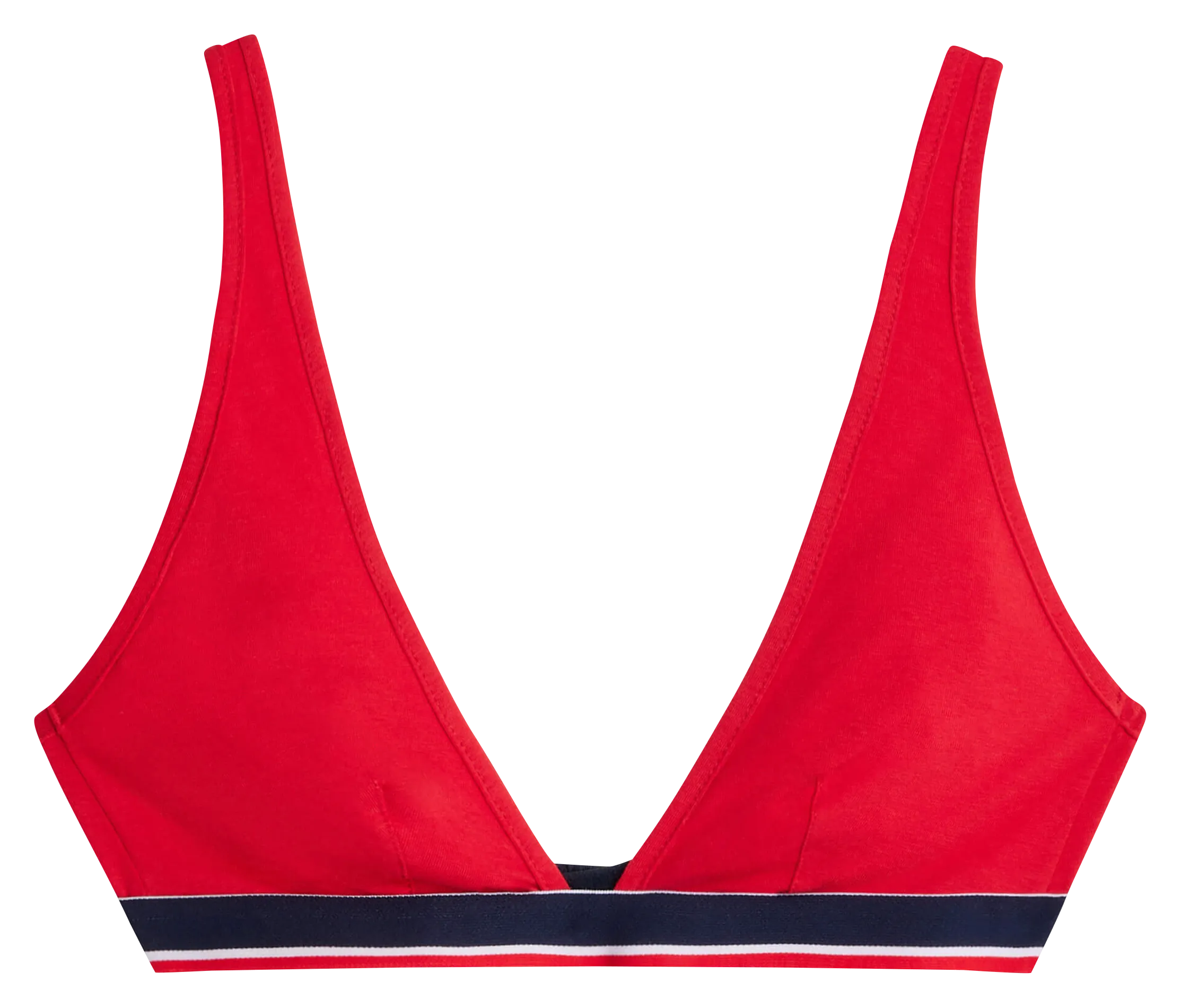 Soutien-gorge triangle en coton Rouge ANGELE PLUS