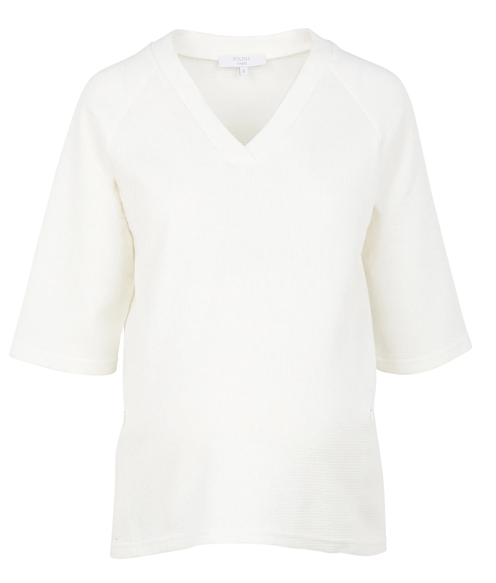 Tee-shirt de grossesse à manches raglans Blanc Bruxelles