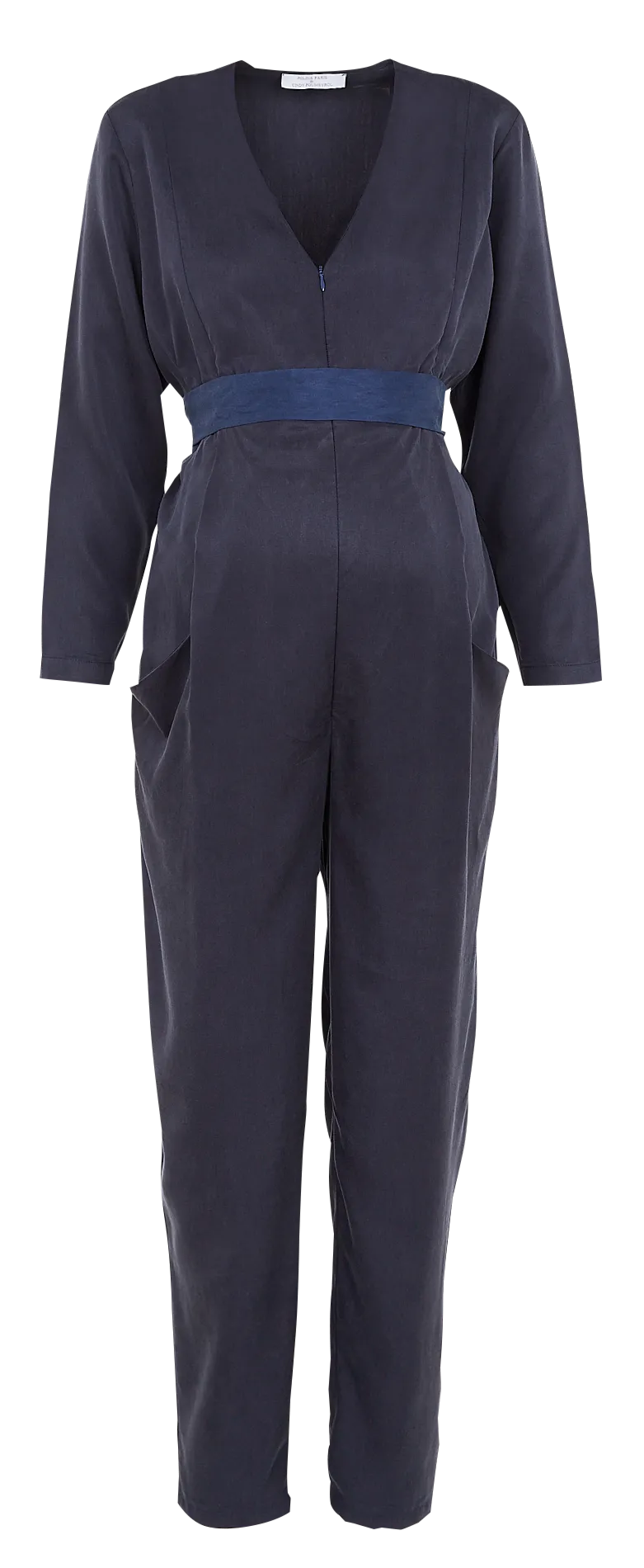 Combinaison de grossesse à manches longues Bleu Alba