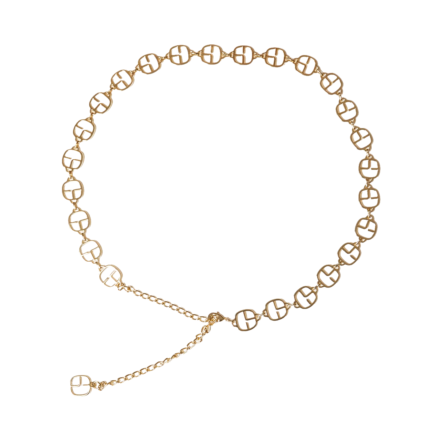 Ceinture chaîne réglable Doré