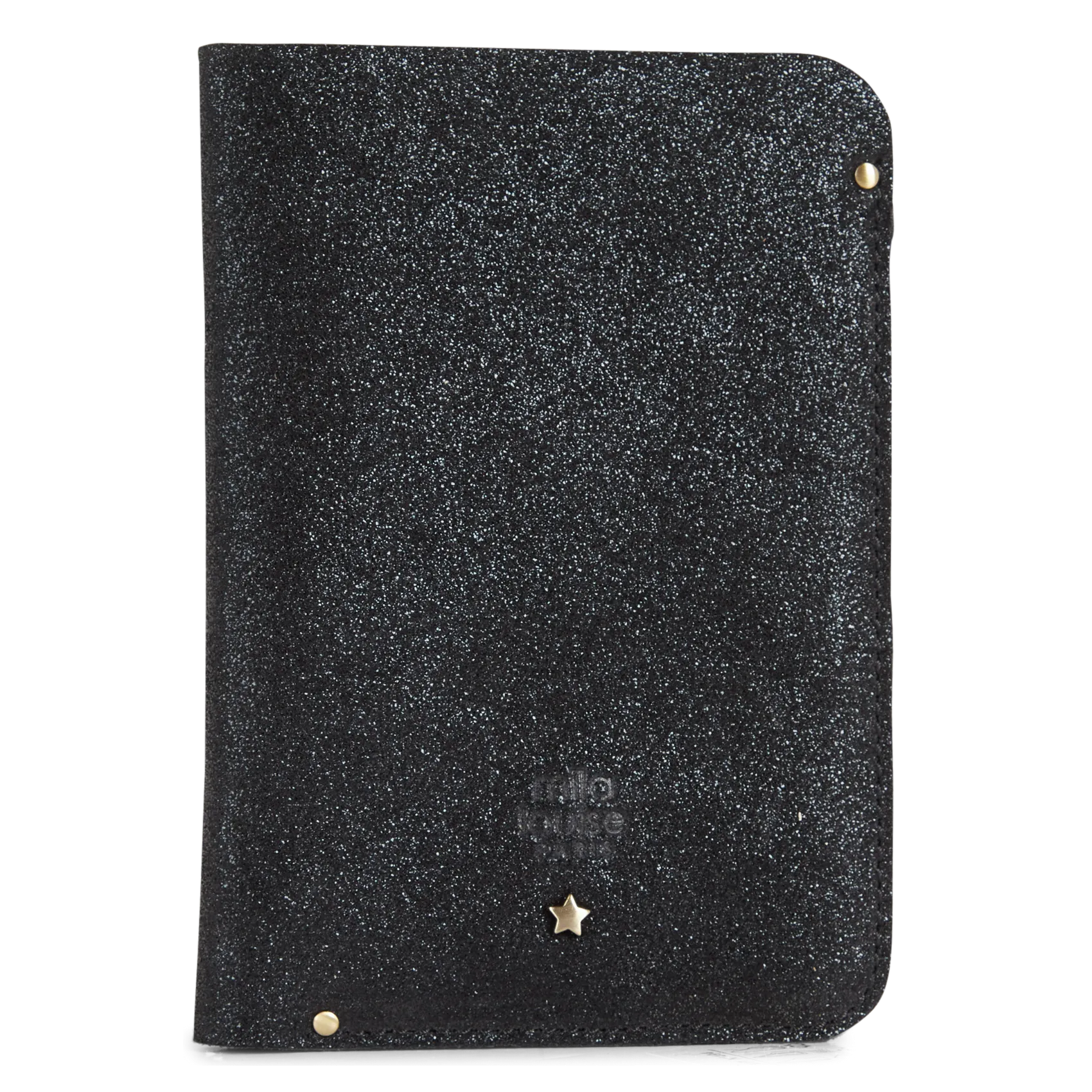 Portefeuille en cuir métallisé Noir ORY