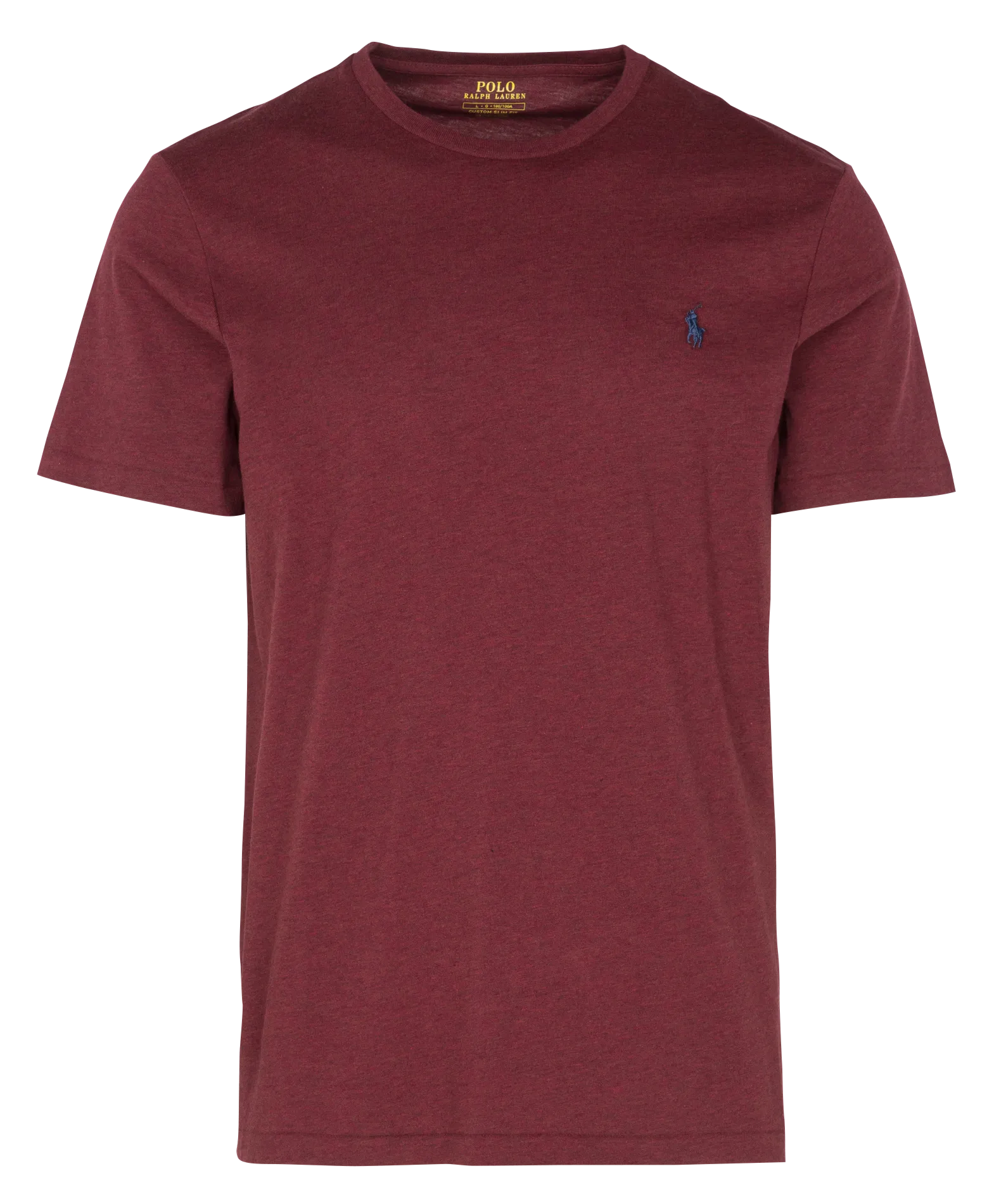 Tee-shirt col rond slim-fit en coton Rouge