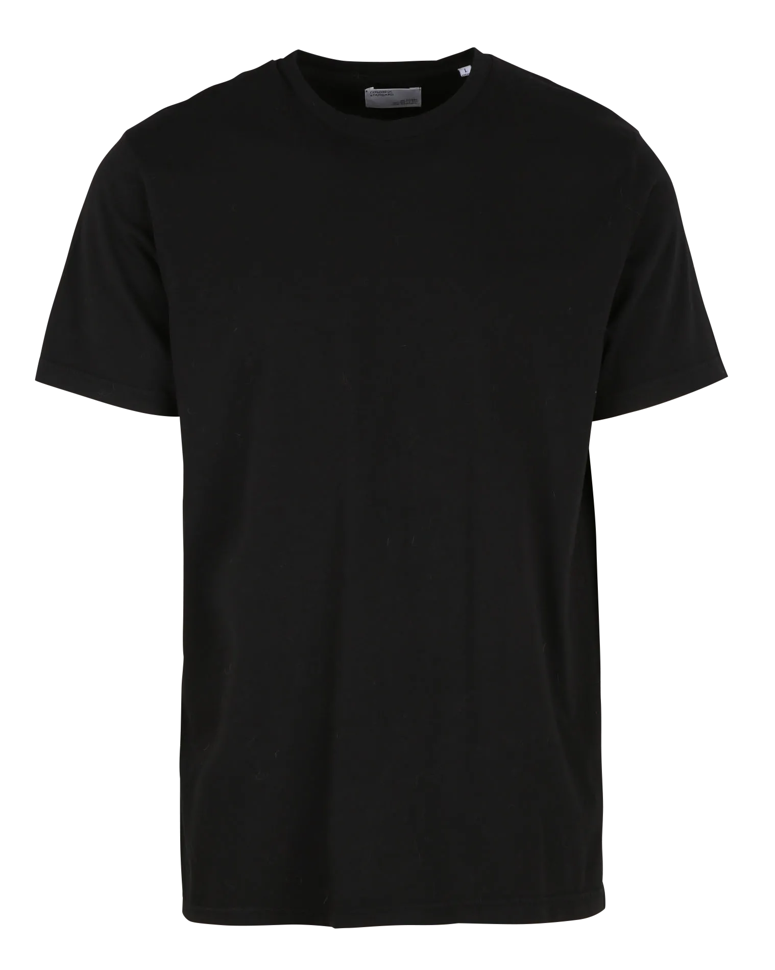 T-shirt col rond en coton biologique Noir