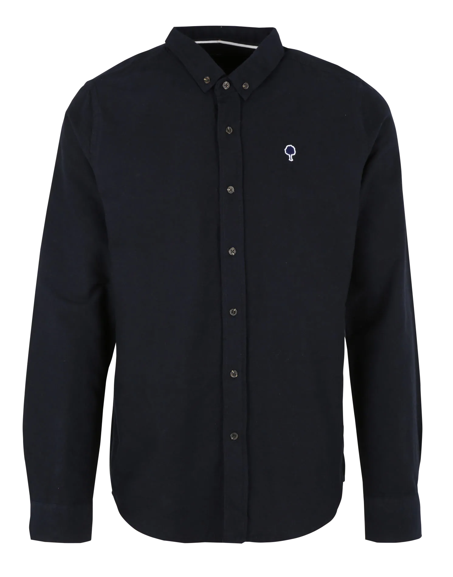 Chemise col américain en coton bio Noir IVOY