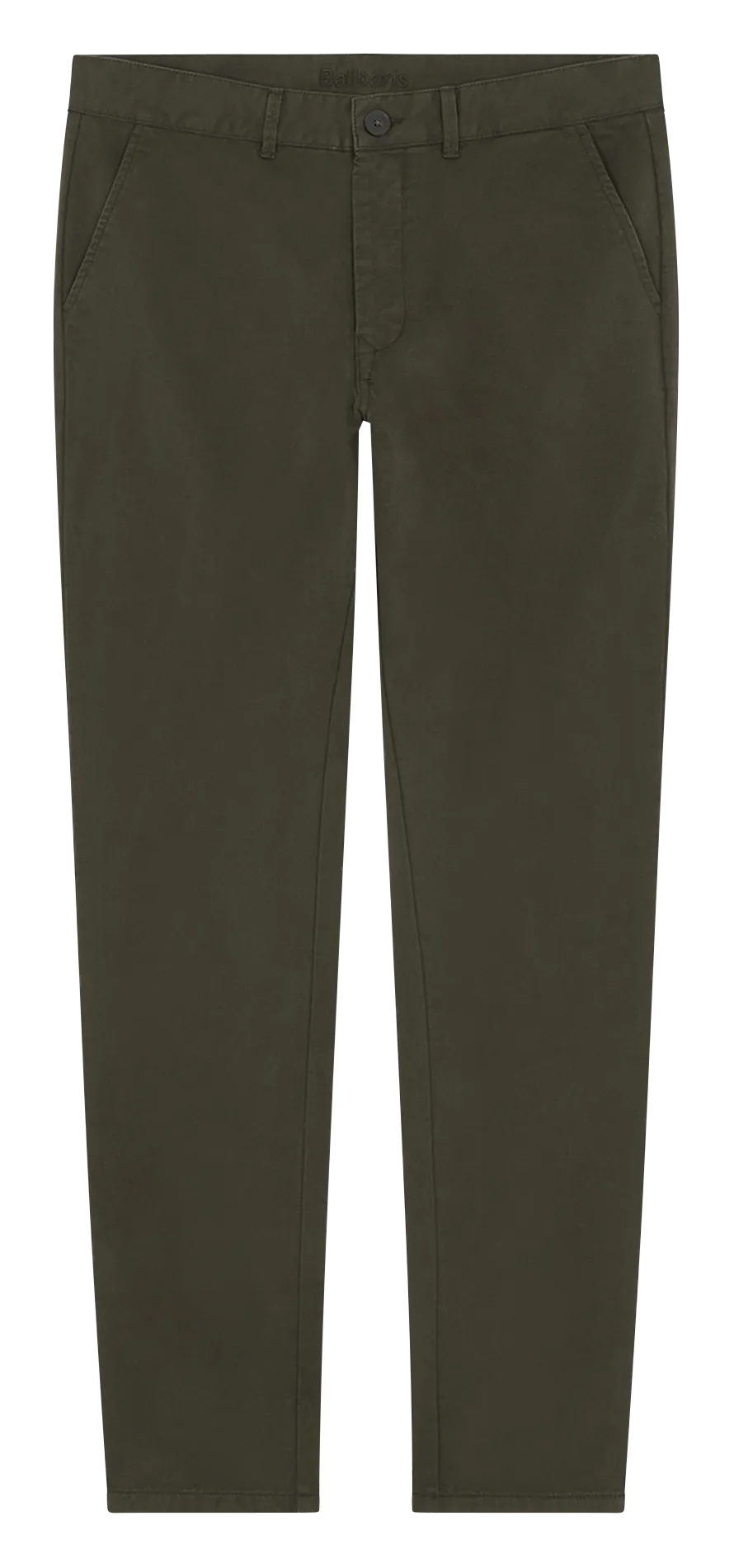 Chino slim en coton Kaki