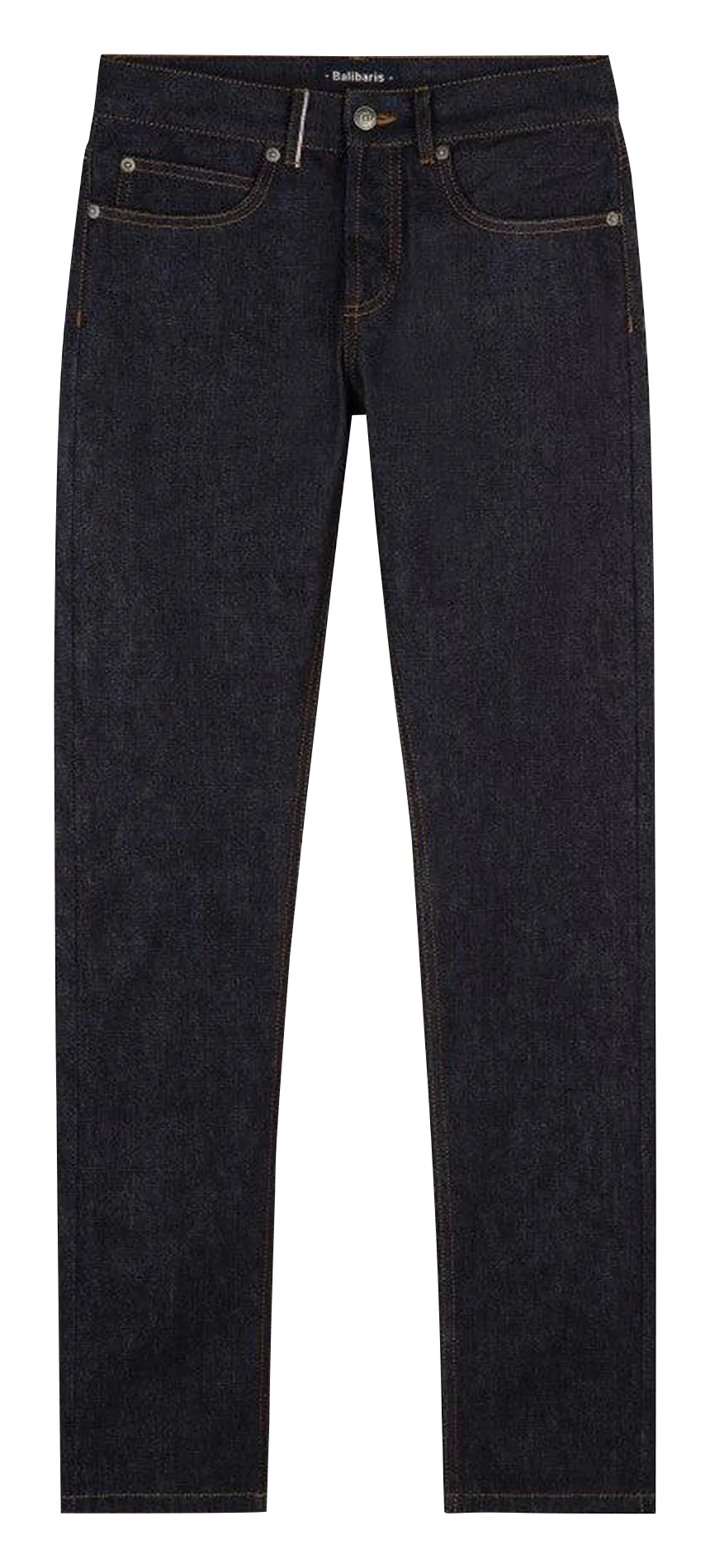 Jean slim en coton bio Gris