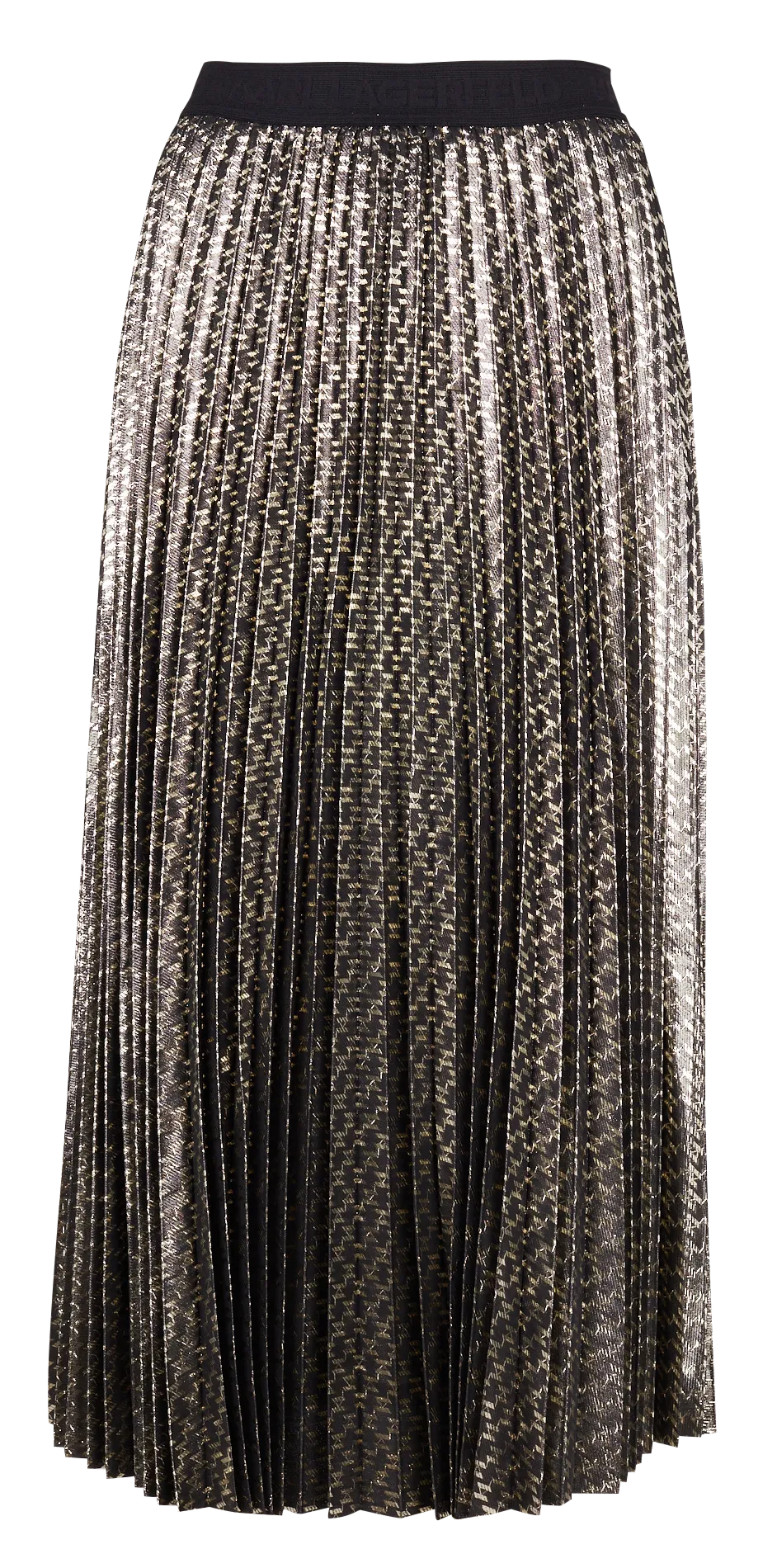 Jupe midi jacquard Noir