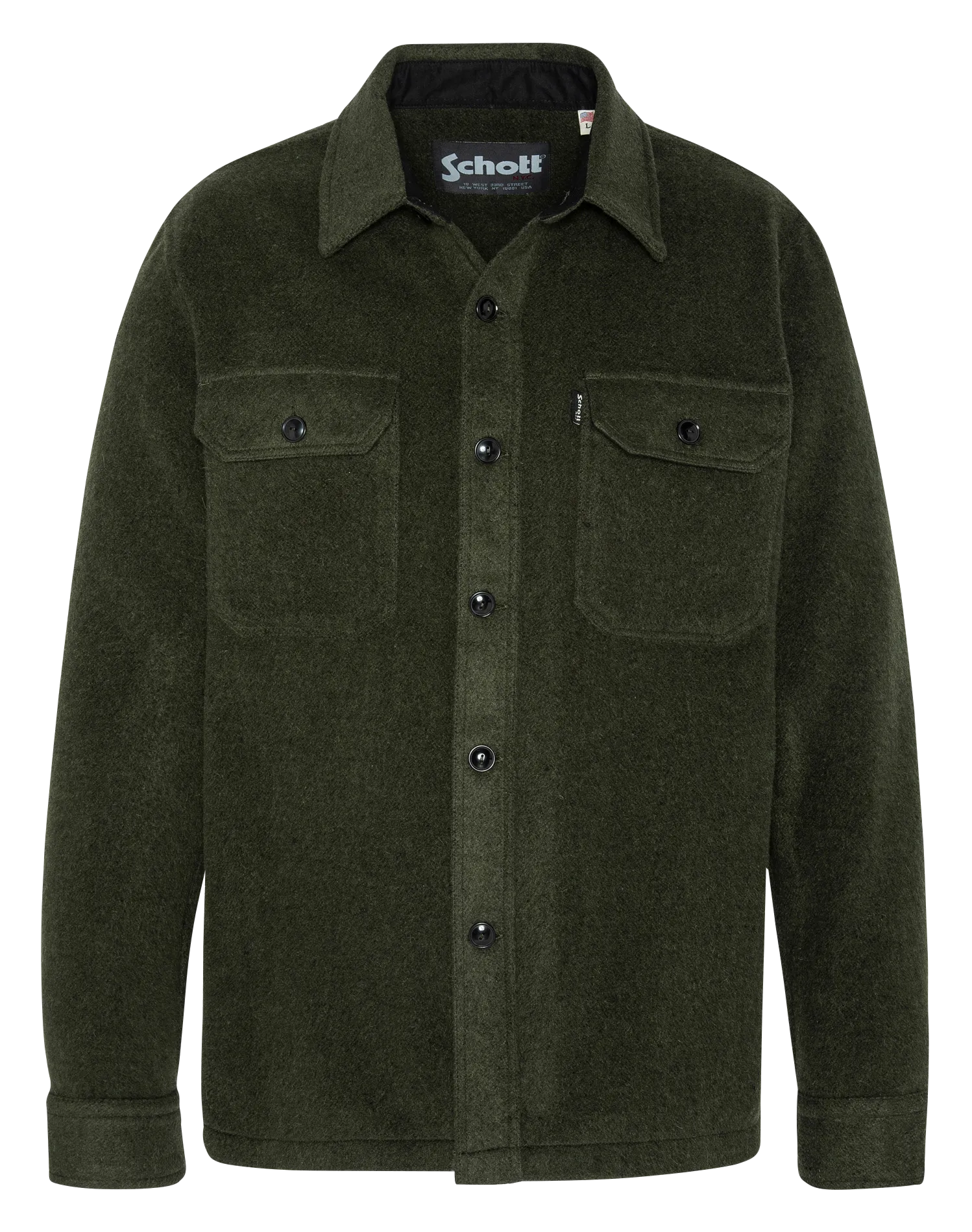 Surchemise col classique Vert