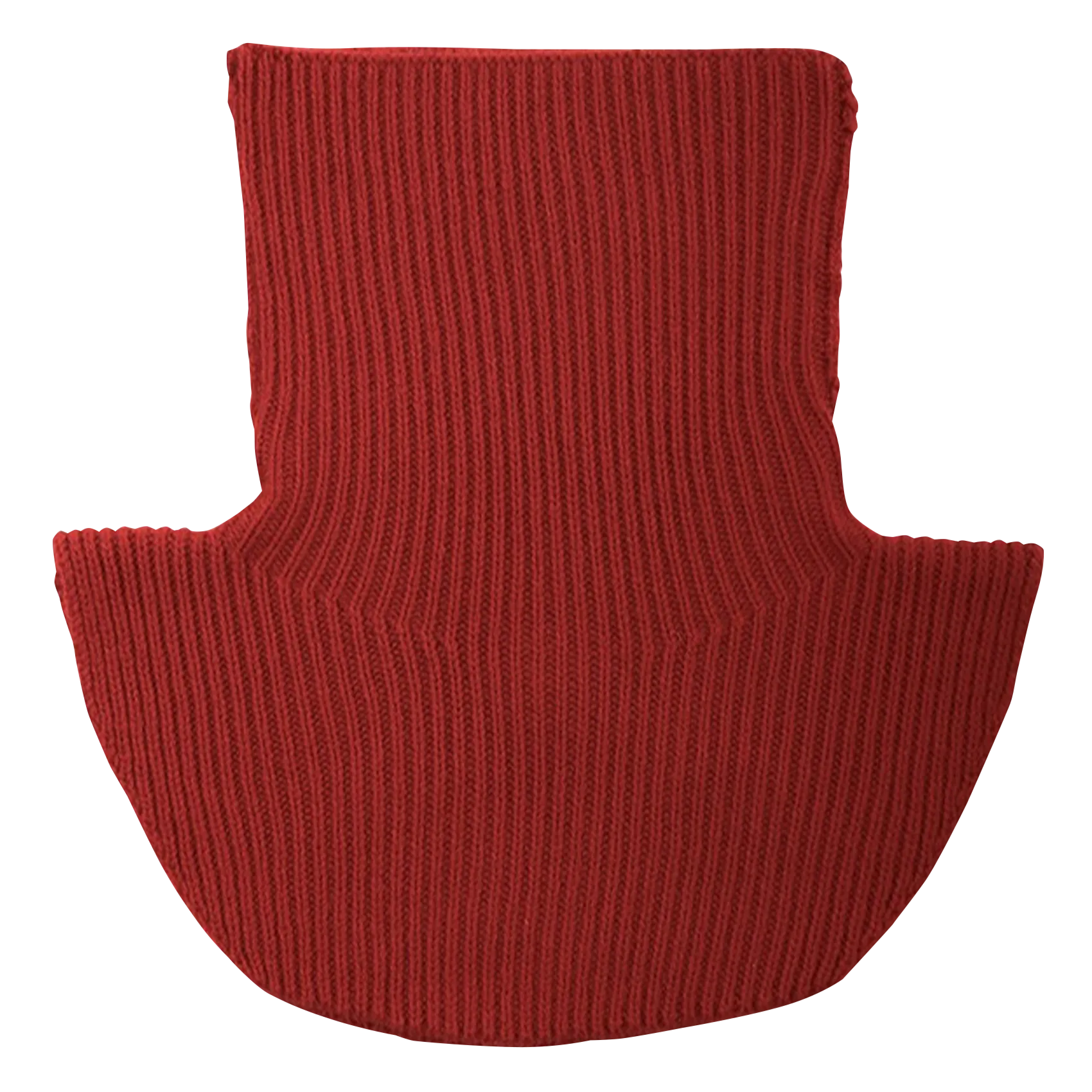 Col amovible en cachemire Rouge