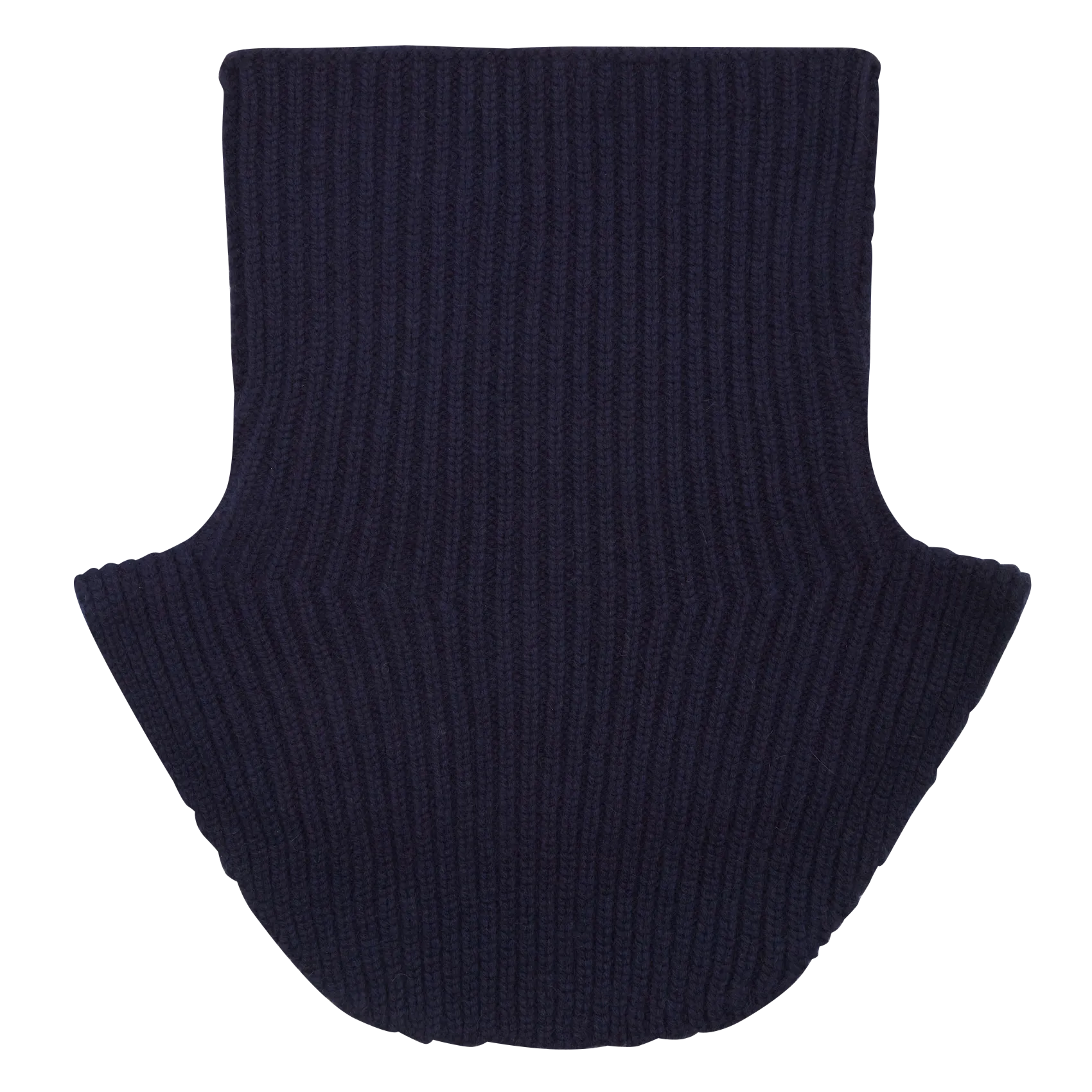 Col amovible en cachemire Bleu