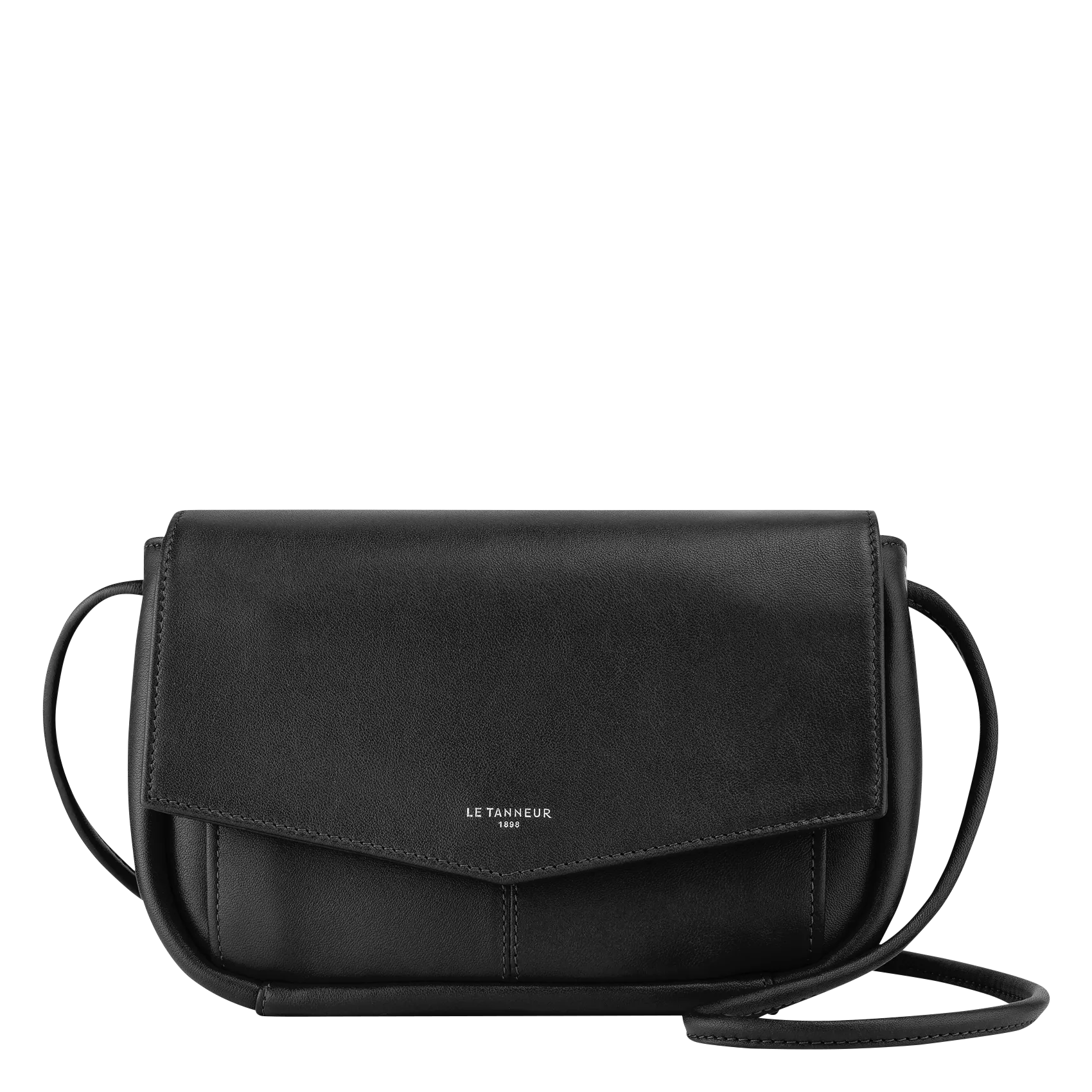 Pochette fantaisie en cuir Noir CHARLOTTE
