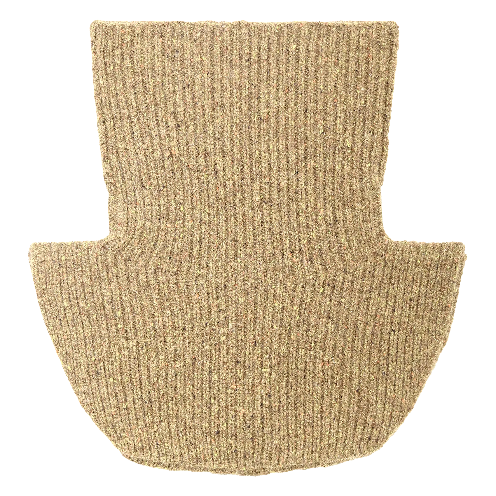 Col amovible en cachemire Kaki