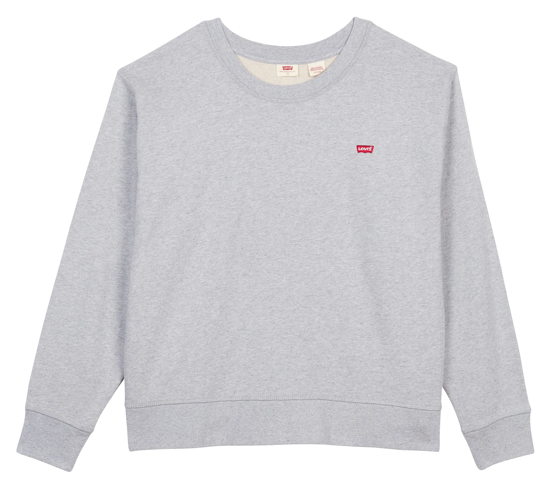 Sweat à col rond en coton Gris PL STANDARD CREW SWTSHRT