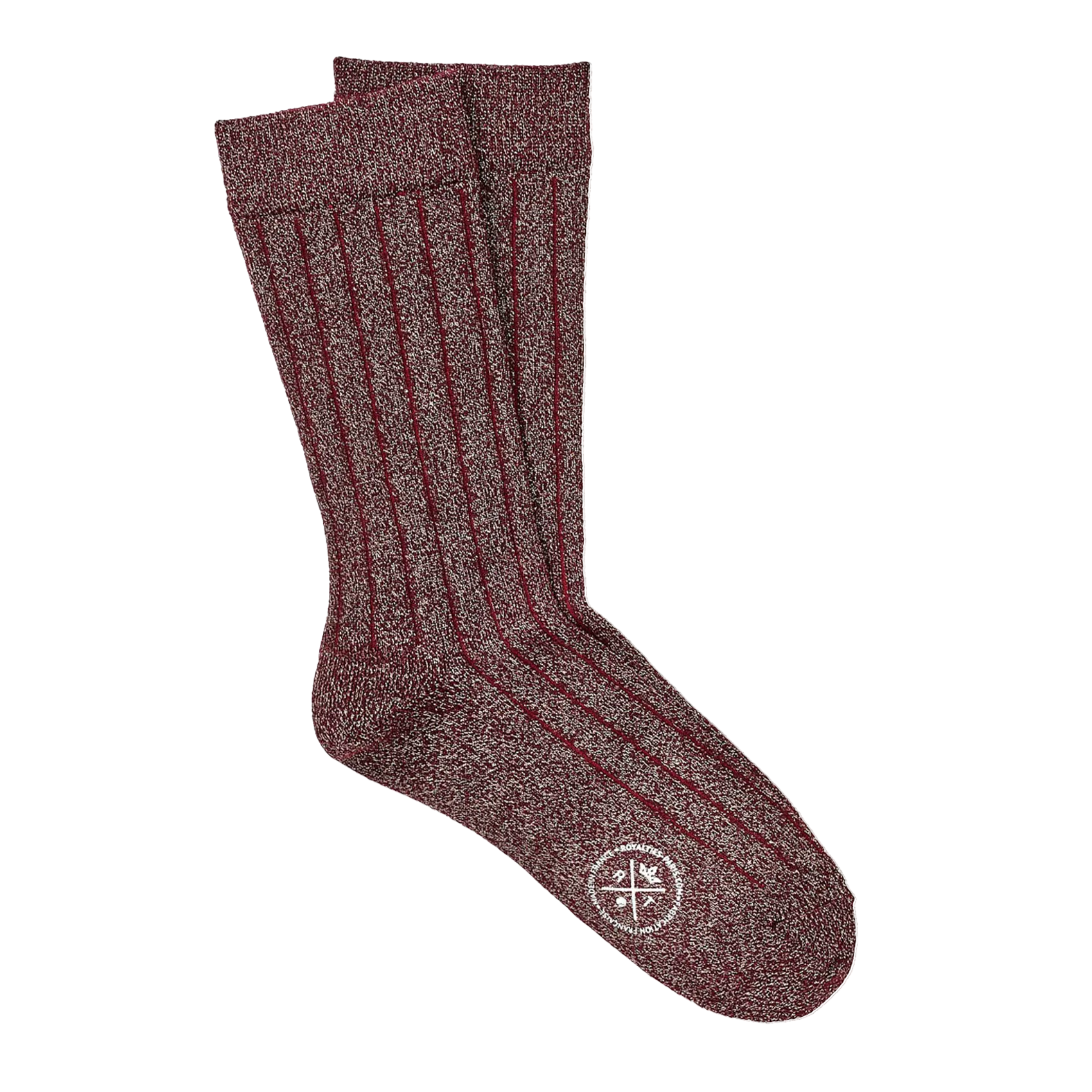 Chaussettes rayées en maille métallisée Rouge MICKY