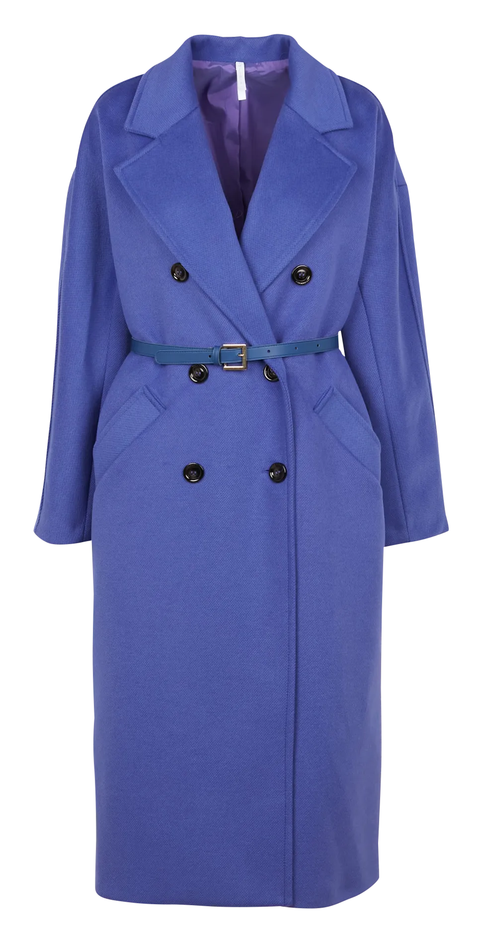 Manteau long ceinturé Violet
