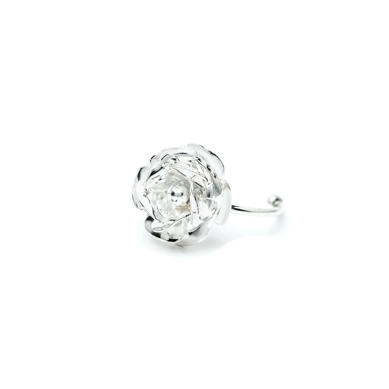 Bague fleur doré à l'or fin Argent AGLAÉ