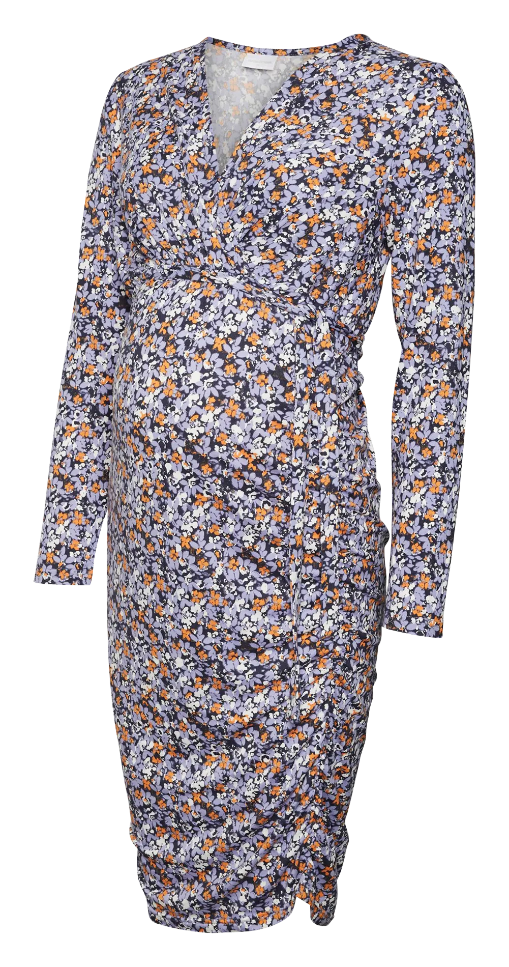 Robe de grossesse à manches longues Noir PILAR