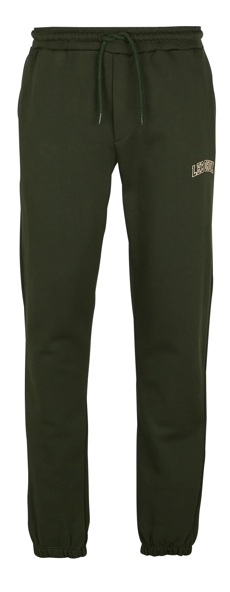 Jogging logo brodé en coton Noir