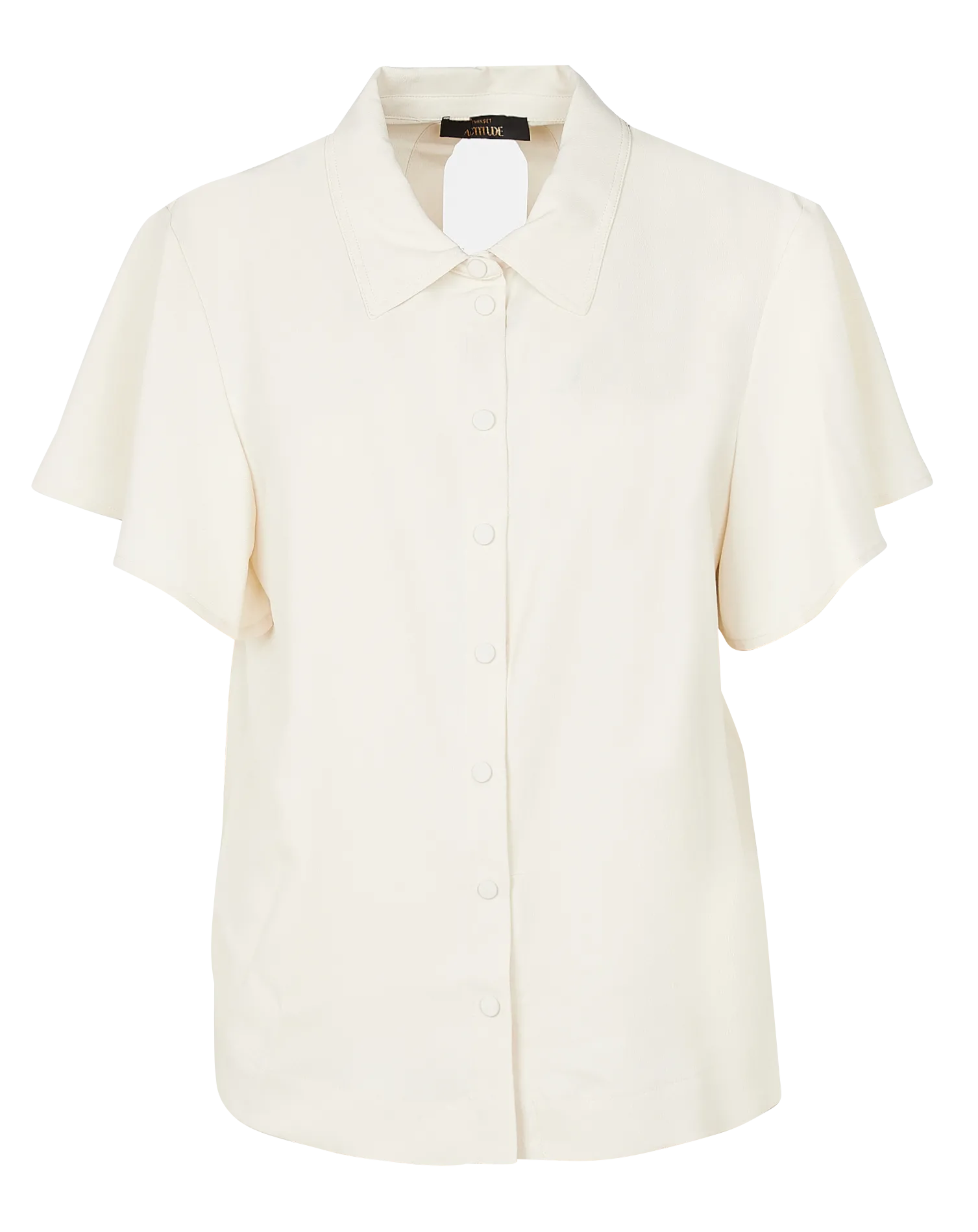 Chemise col classique fluide Beige