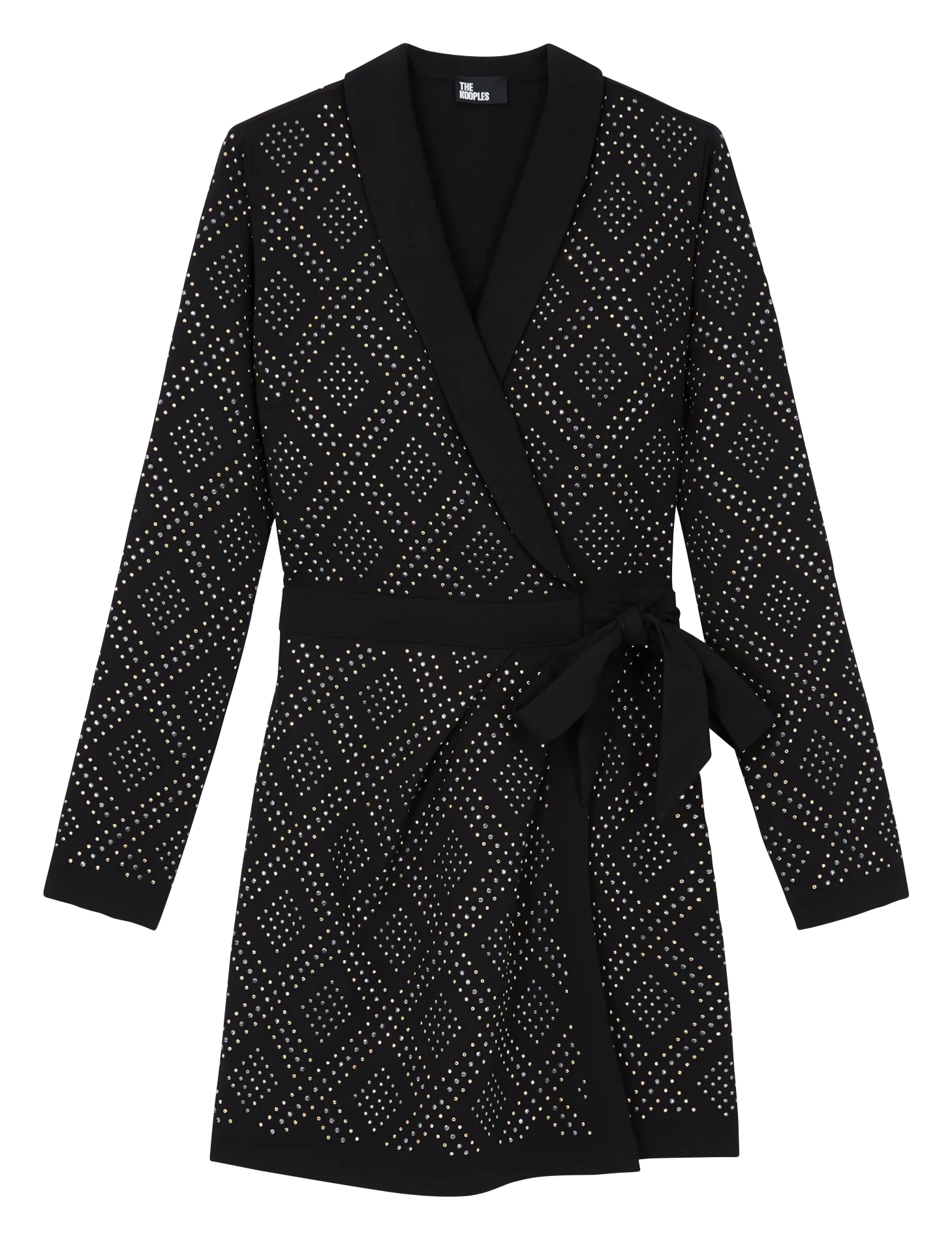 Robe courte portefeuille Noir